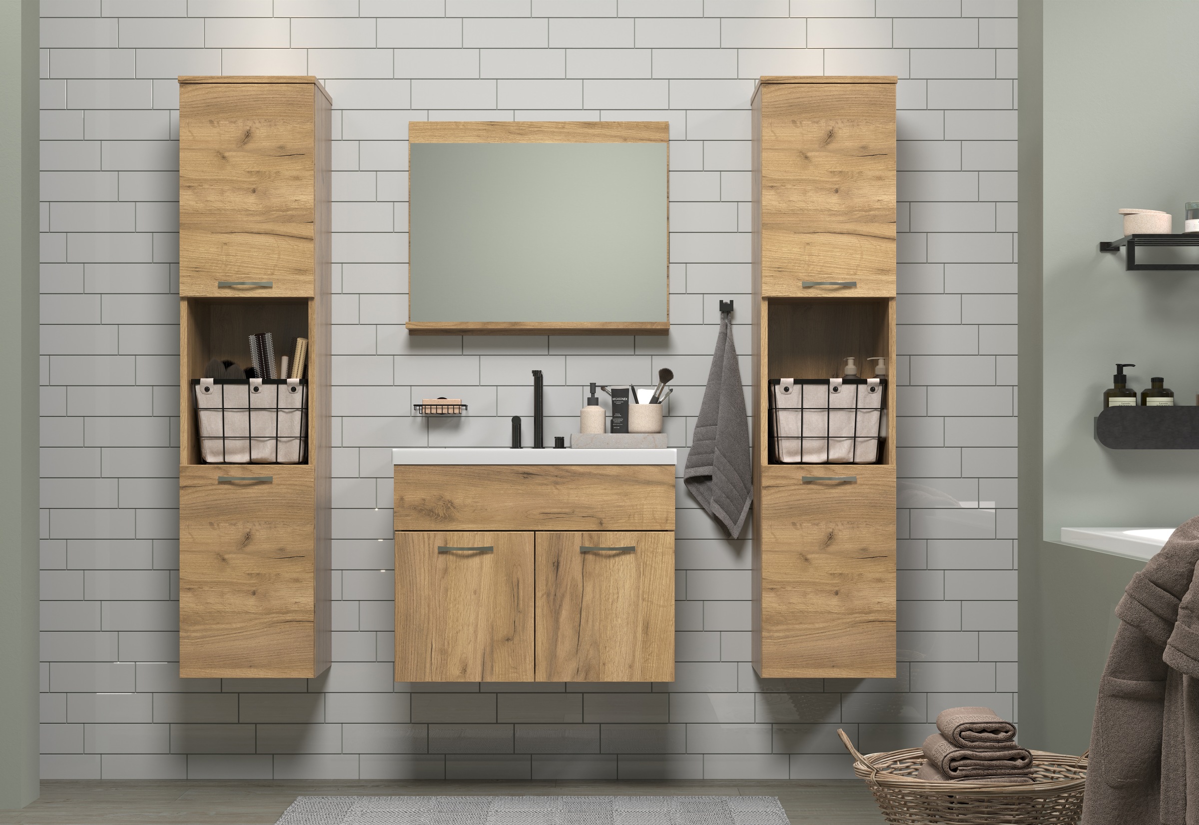 welltime Badezimmer-Set »Kuba« Komplett-Set, 4 Stk. tlg. günstig online kaufen