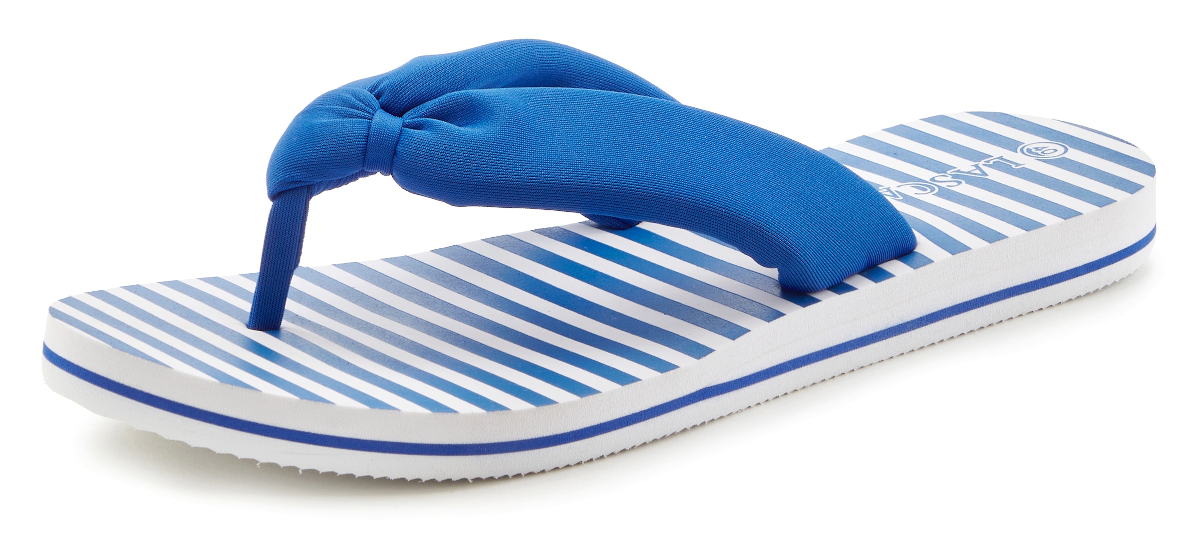 LASCANA Badezehentrenner, Sandale, Pantolette, Badeschuh ultraleicht mit softem Band VEGAN