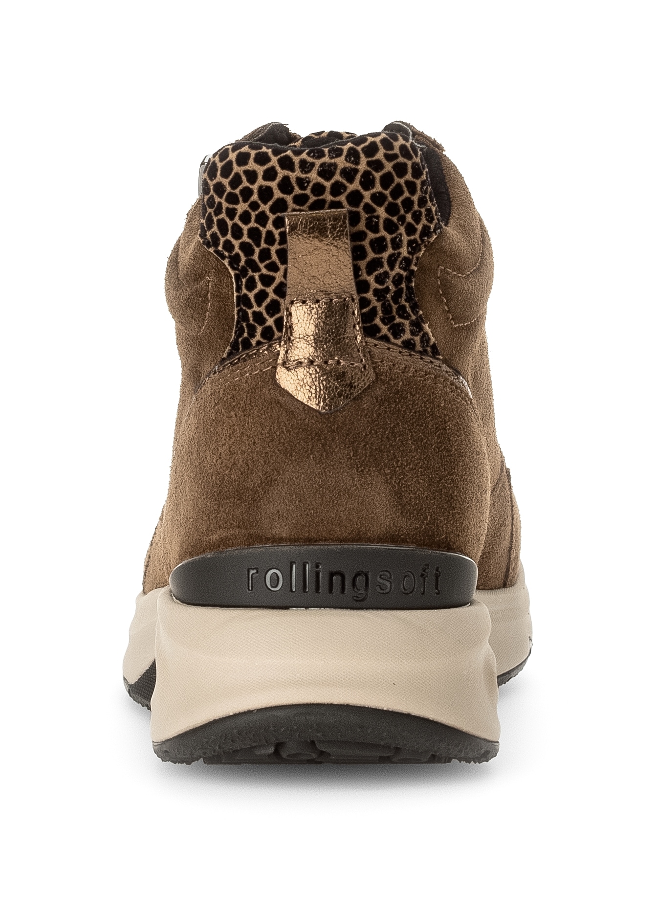 Gabor Rollingsoft Keilsneaker, Freizeitschuh, Schnürschuh, Schnürboots mit herausnehmbarem Fußbett