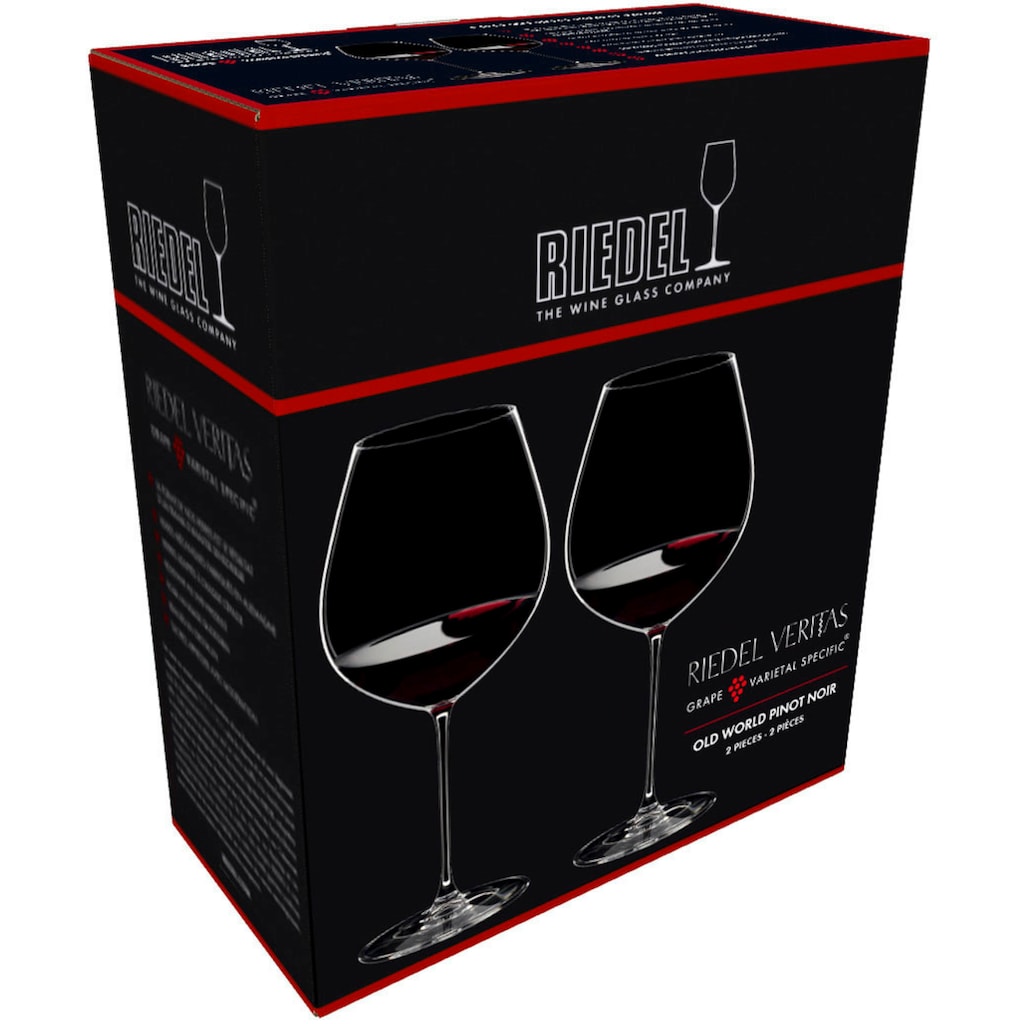 RIEDEL THE WINE GLASS COMPANY Rotweinglas »Veritas«, (Set, 2 tlg.), Made in Germany, 738 ml, 2-teilig