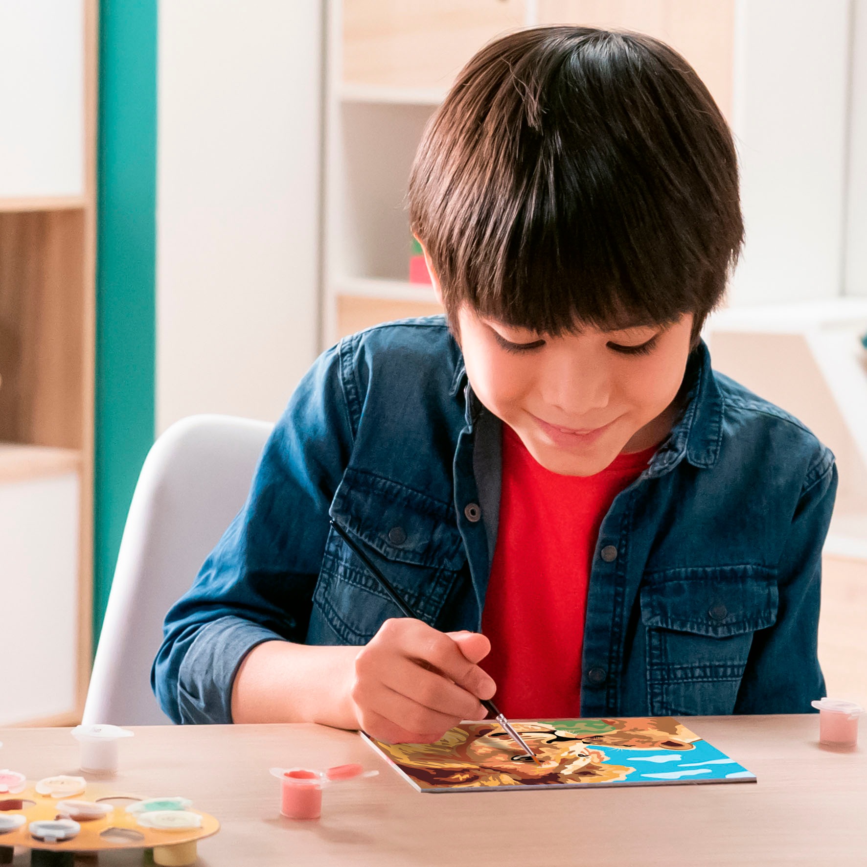 Ravensburger Malen nach Zahlen »CreArt, Löwe mit Baby«, Made in Europe