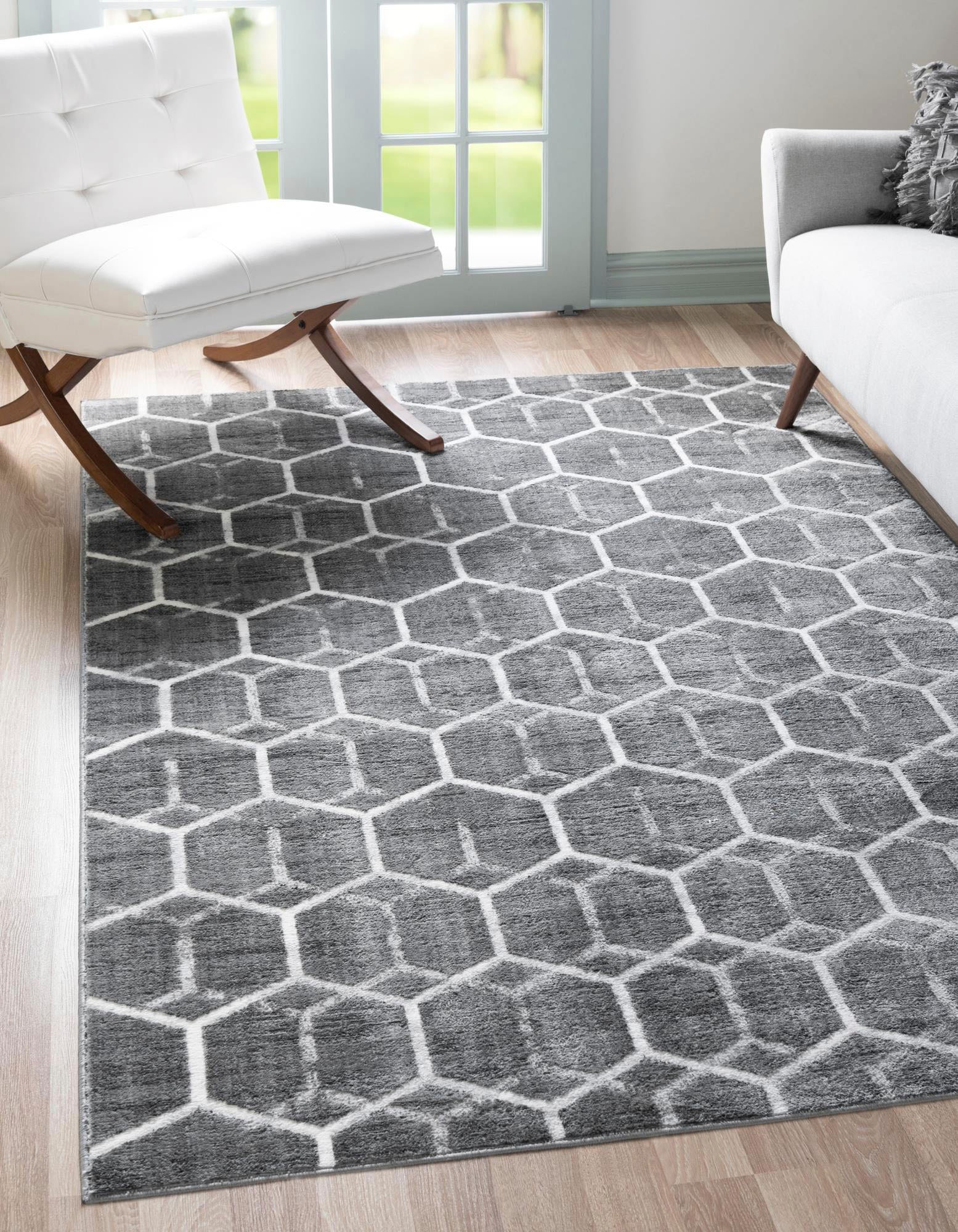 Myflair Möbel & Accessoires Teppich »Titan Trellis, LAGERRÄUMUNG!« rechteckig 13 mm Höhe Kurzflor, gewebt, modernes geometrisches Design