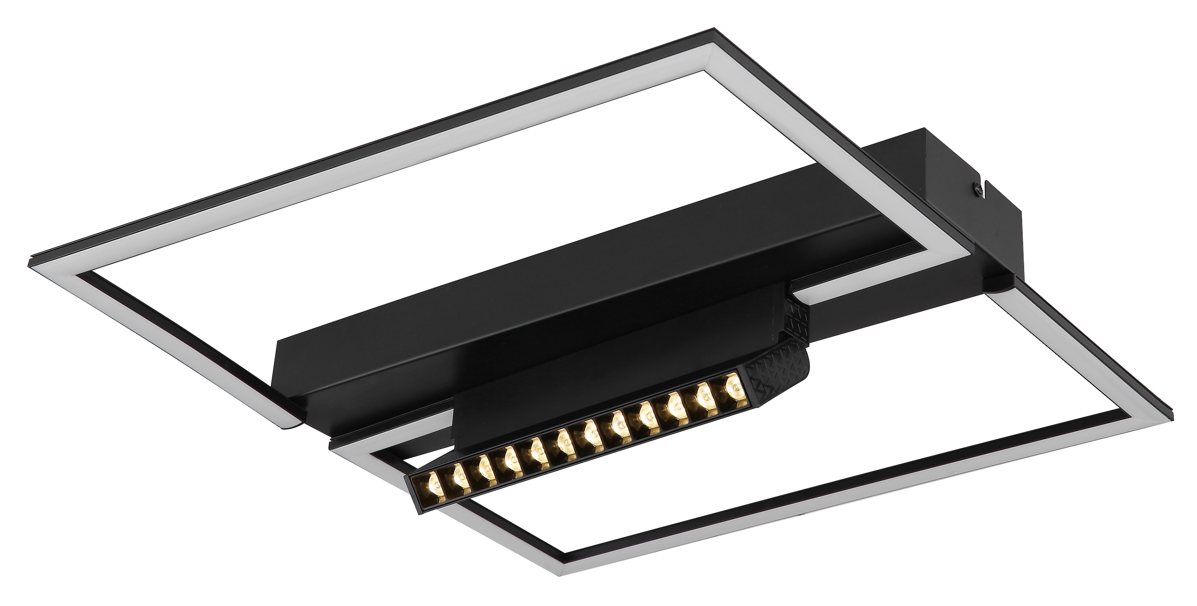 GLOBO LIGHTING LED Deckenleuchte »MAXWELL« LED-Modul 1 Stk. Warmweiß Deckenlampe/LxBxH: 420x420x110mm/Wohnzimmer/Schlafzimmer/modern