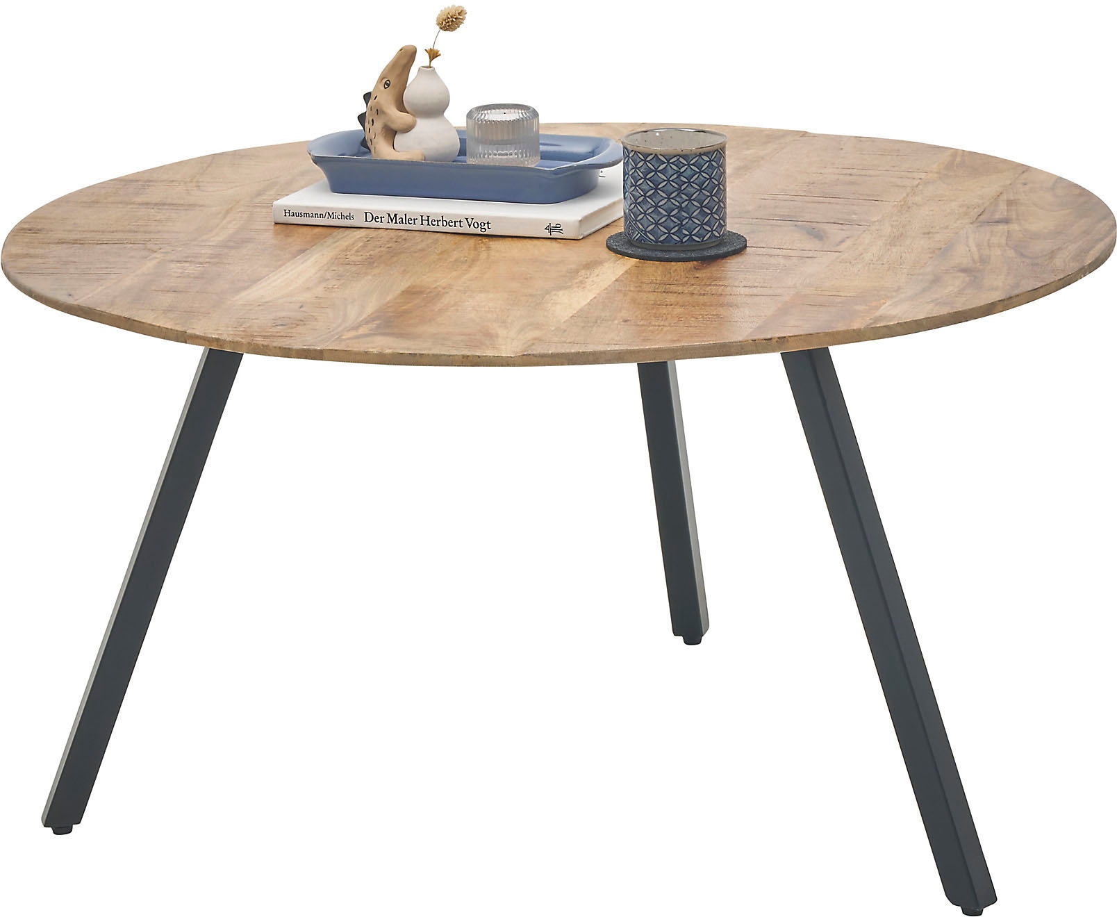 Stolkom Couchtisch »Gloria«, rund Massivholz Mango Wood günstig online kaufen