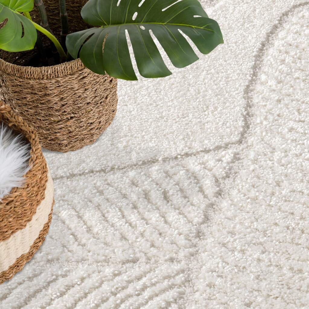 Carpet City Teppich »LOUNGE 0629«, rechteckig, 15 mm Höhe, Kurzflor-Teppich Modern, Hoch-Tief-Struktur, Wohnzimmer, Schlafzimmer