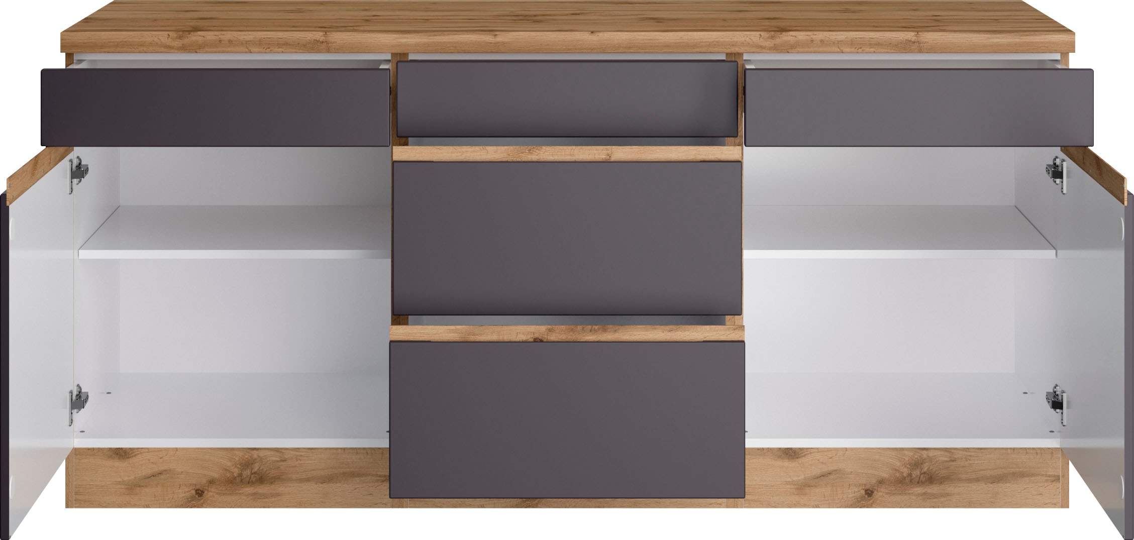 KOCHSTATION Unterschrank »KS-Riesa« Breite 180 cm, MDF-Fronten