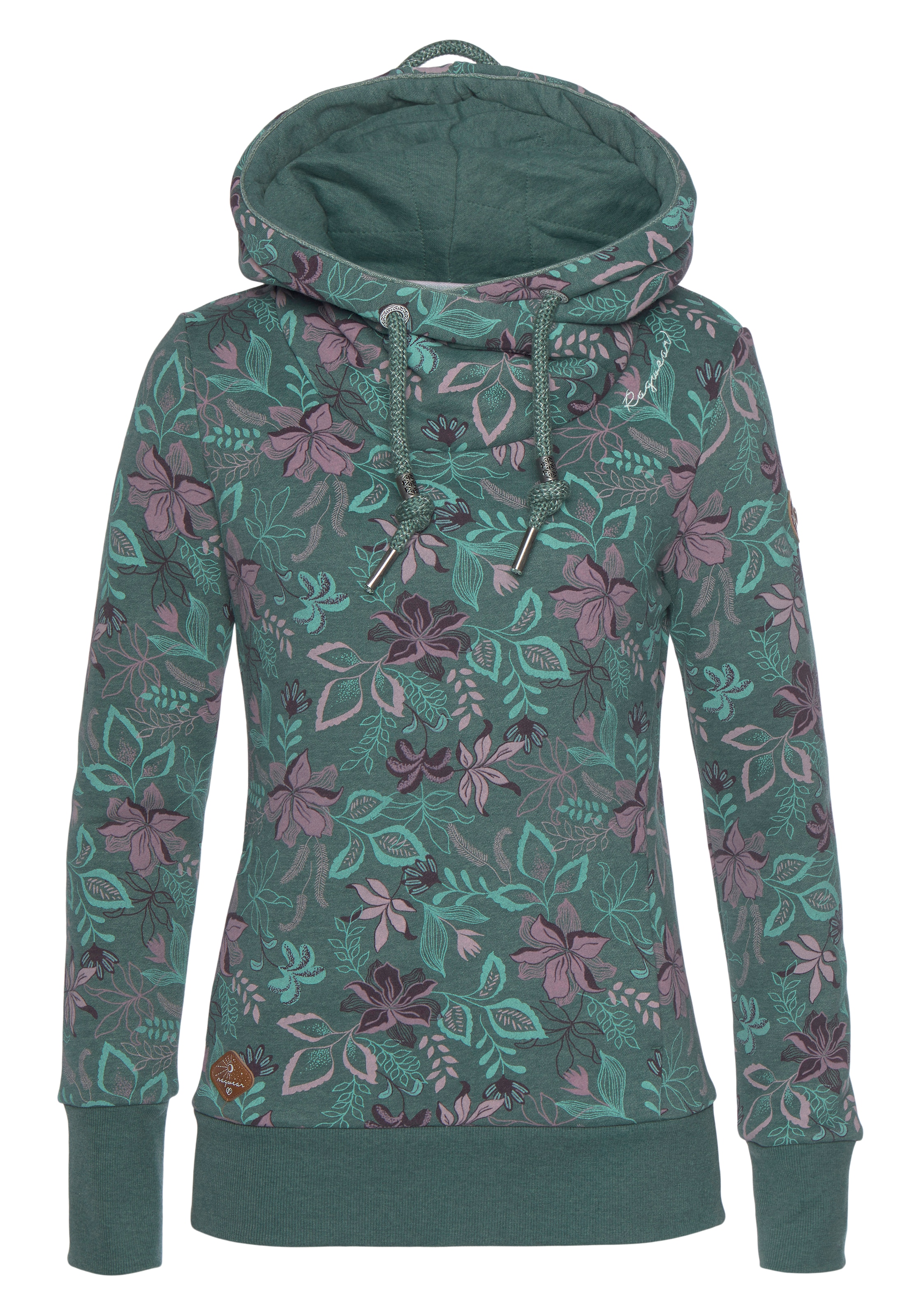 Ragwear Kapuzensweatshirt »GRIPY FLOWERS O«, Hoodie mit floralem All Over-Druck
