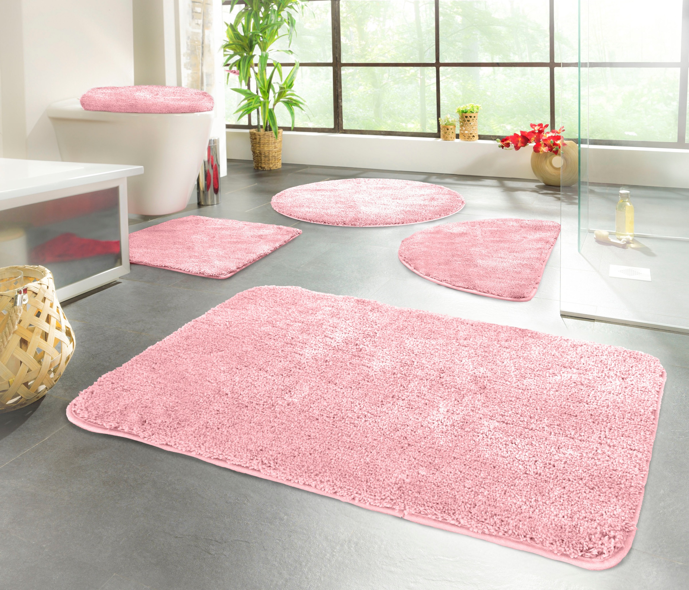 KiNZLER Badematte »Chaozhou« Höhe 20 mm rutschhemmend beschichtet fußbodenh günstig online kaufen