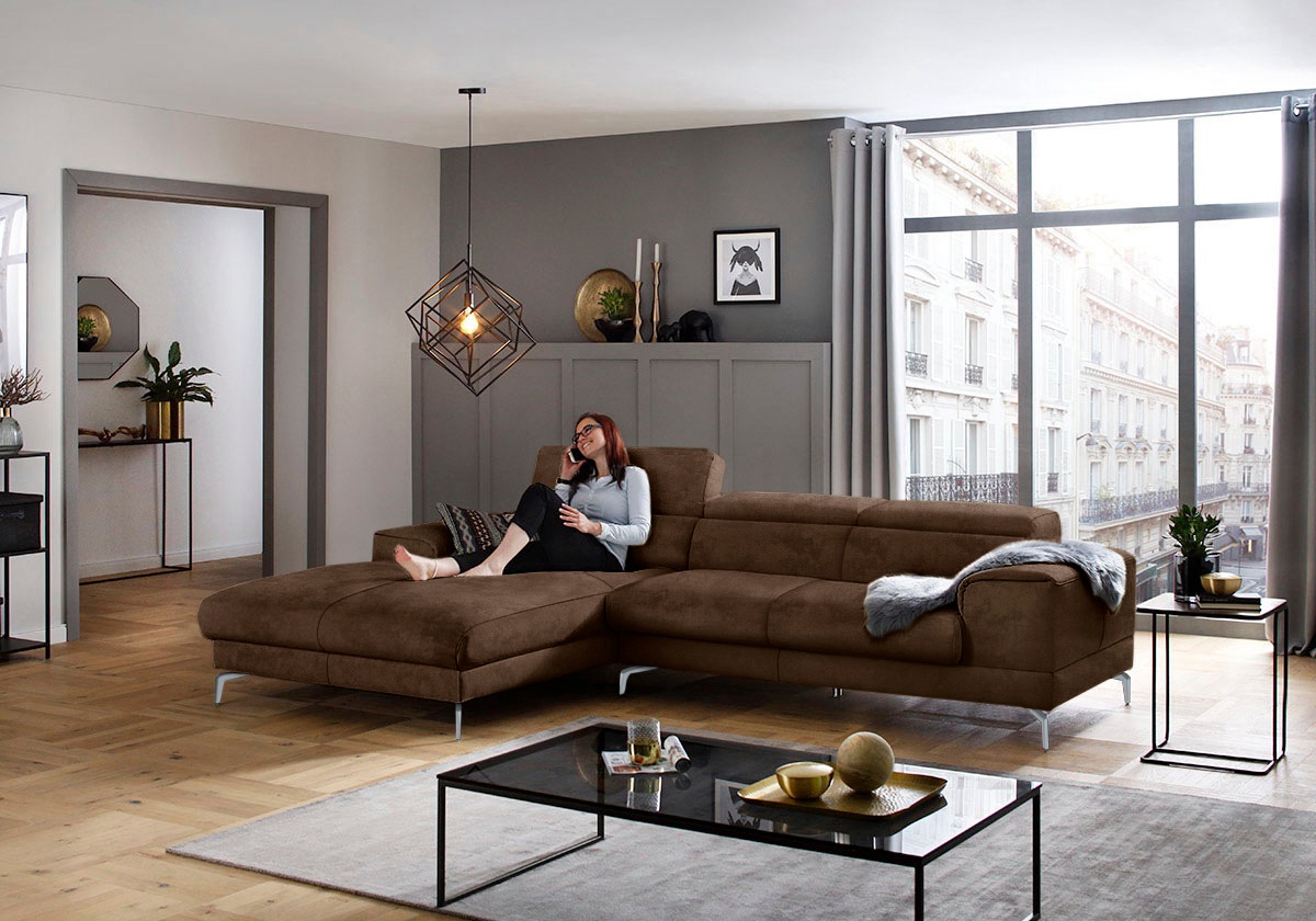 W.SCHILLIG Ecksofa »piedroo, Designsofa mit tollem Sitzkomfort, bequem und günstig online kaufen