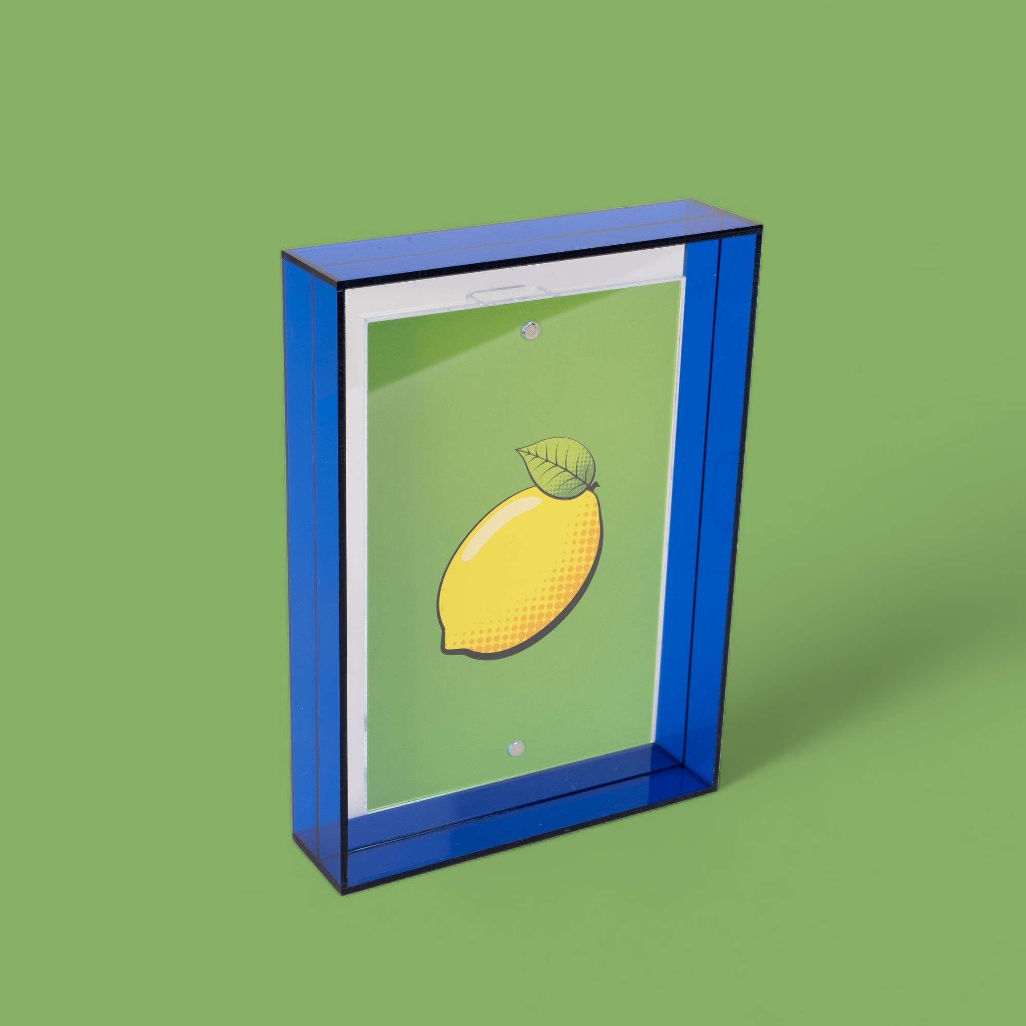queence Bilderrahmen »Wechselrahmen blau«, für 1 Bilder, (1 St.), Stylischer Neon Rahmen für Fotos und Bilder in 10x15cm