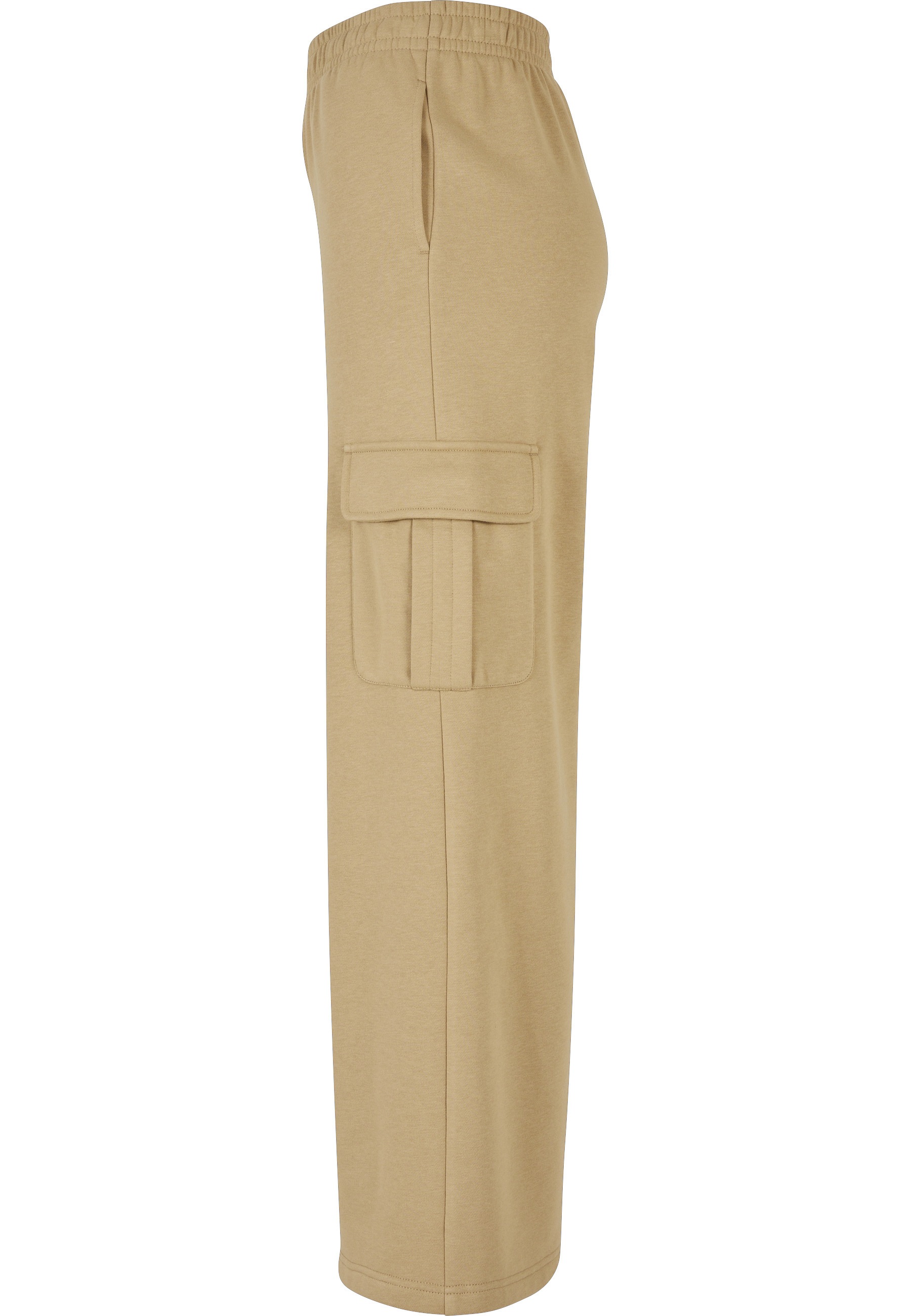 URBAN CLASSICS Cargohose »Urban Classics Damen Ladies Highwaist Wide Leg Cargo Terry Pants«
