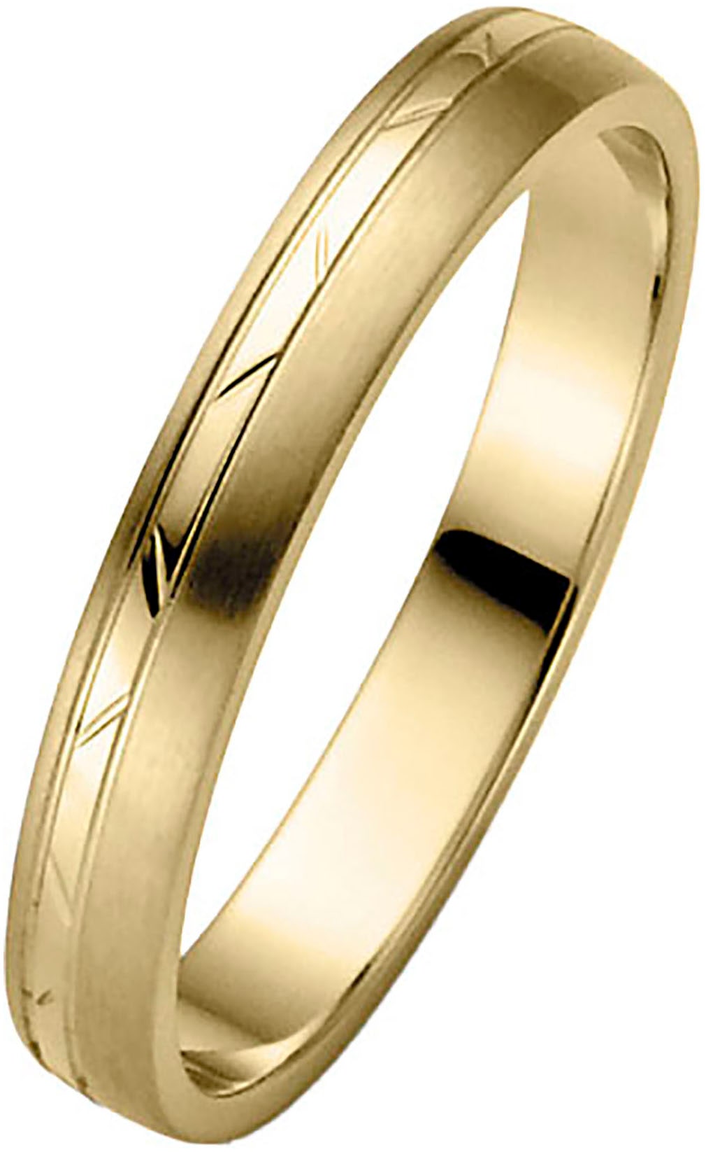 Firetti Trauring »Schmuck Geschenk Gold 375 Hochzeit Ehering "LIEBE"«, Made in Germany - wahlweise mit oder ohne Brillanten