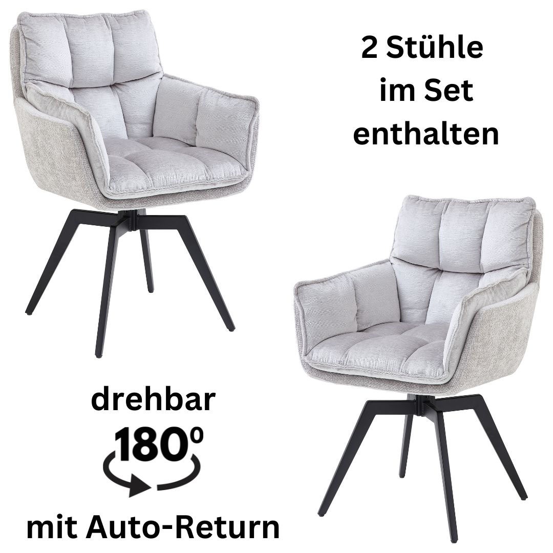 Stolkom Armlehnstuhl »Alani«, (Set), 2 St., Microfaser-Samt, 180 grad drehb günstig online kaufen