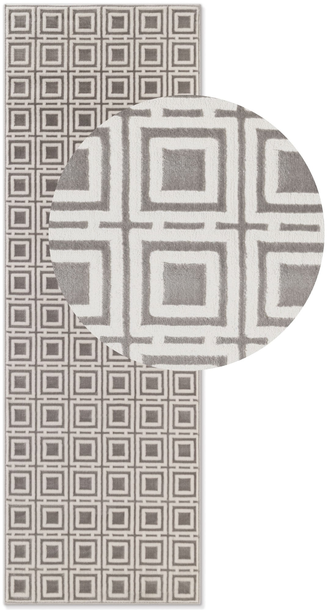 ELLE DECORATION Designteppich »Howlite«, rechteckig, 9 mm Höhe, Wohnzimmer, Schlafzimmer, Läufer, Hoch-Tief Effekt, Flur, Glanz