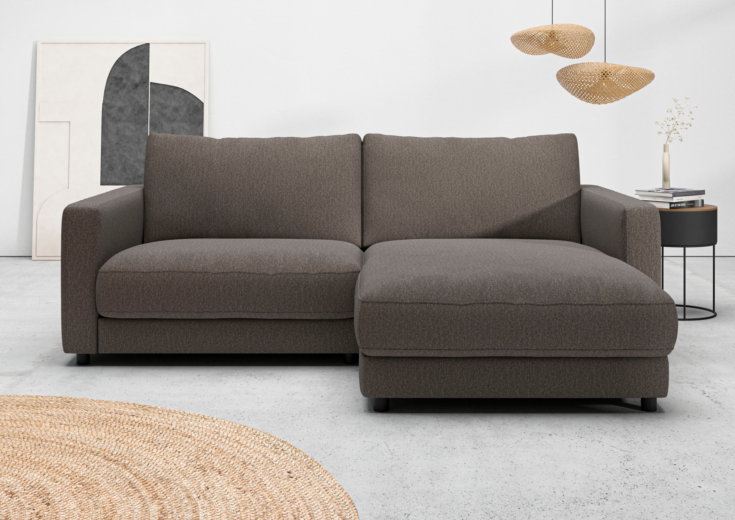 Home affaire Ecksofa »Ecksofa Jiro, L-Form, große Sitztiefe, Breite 226 cm« günstig online kaufen