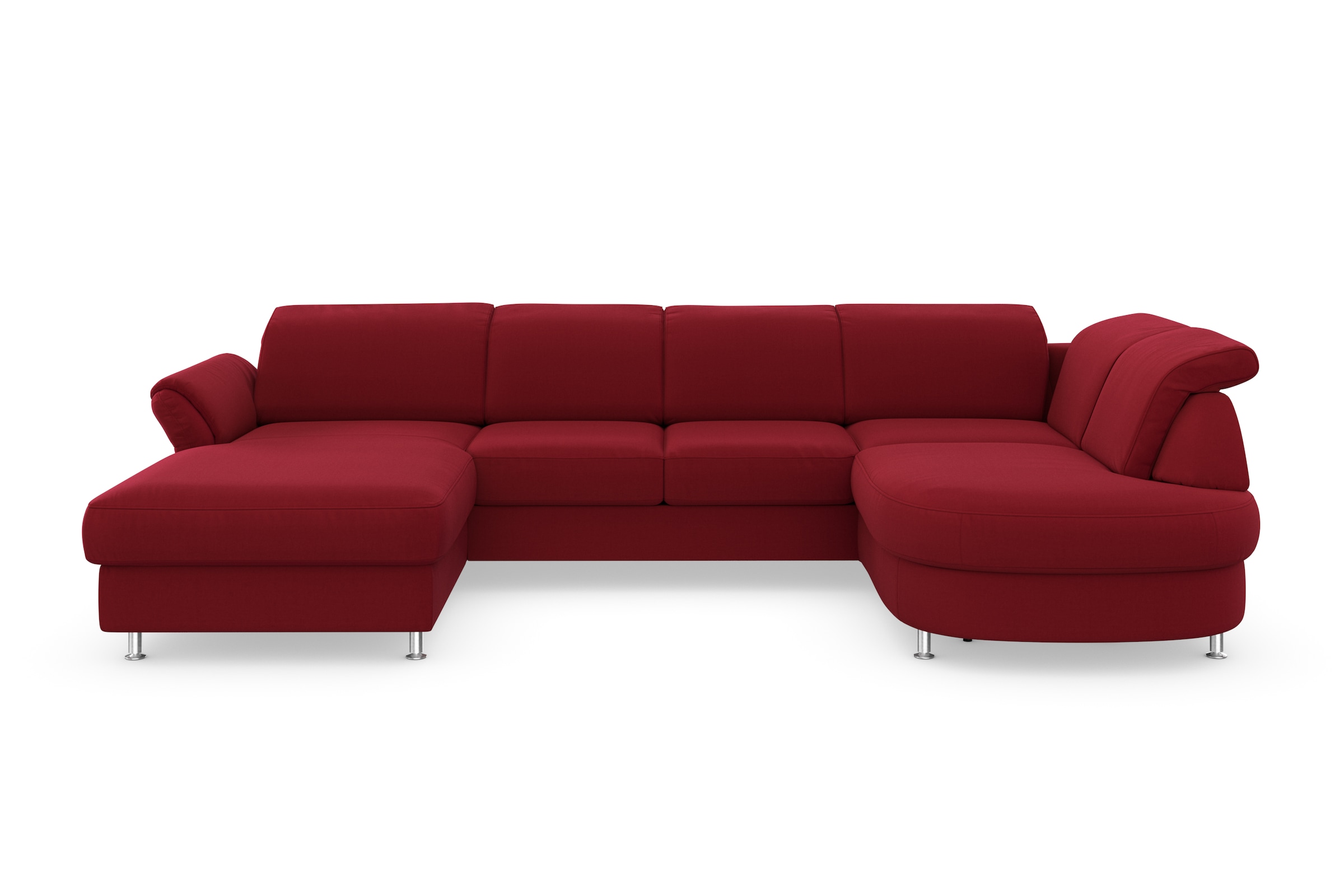 sit&more Wohnlandschaft »Apulia U-Form«, wahlweise Bettfunktion, Bettkasten und Kopf- und Armteilverstellung