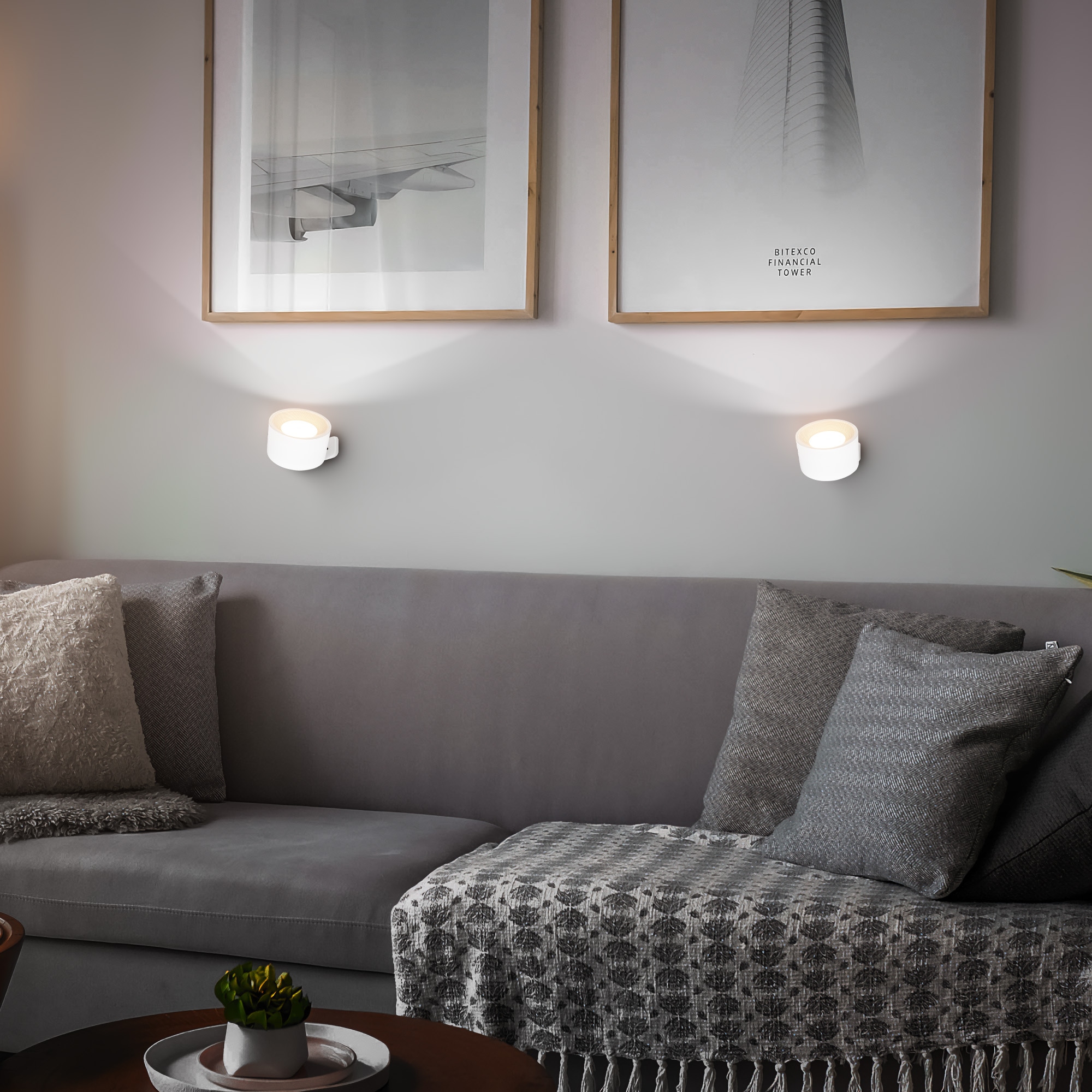 B.K.Licht LED Wandleuchte »BKL1596 Magnetische Akku Wandlampe, 3-Stufen Dimmer, mit USB-C«, 1 flammig, Leuchtmittel LED-Modul | LED fest integriert, CCT-Funktion, 150Lm, 2W, 14h Leuchtdauer, 4,5 x 8 x 9,5 cm, Weiß