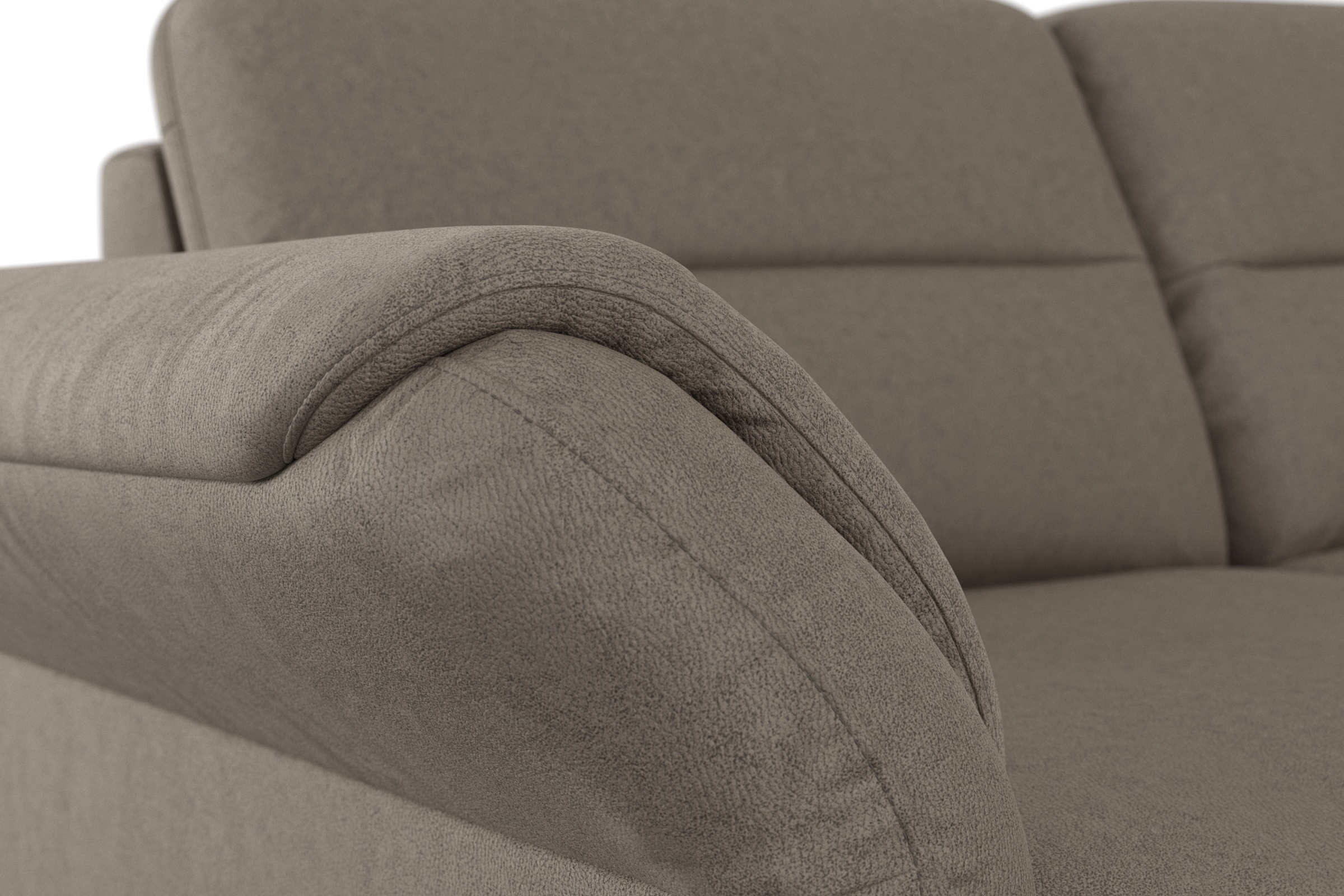 sit&more Ecksofa »Mellum L-Form«, Federkern, wahlweise mit Bettfunktion, Bettkasten und Armteilfunktion
