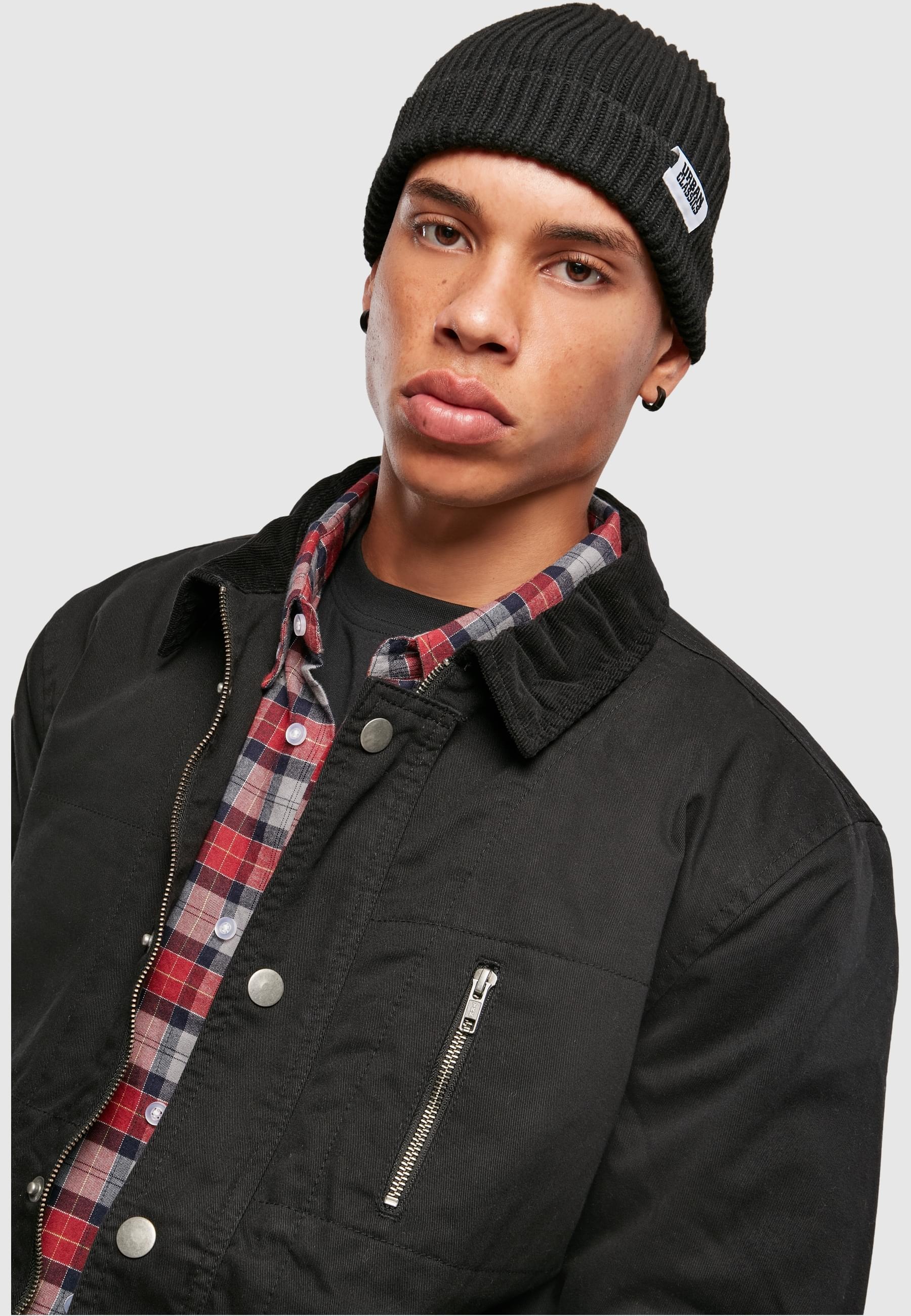 URBAN CLASSICS Winterjacke »Urban Classics Herren Hunter Jacket« 1 Stk. tlg. ohne Kapuze