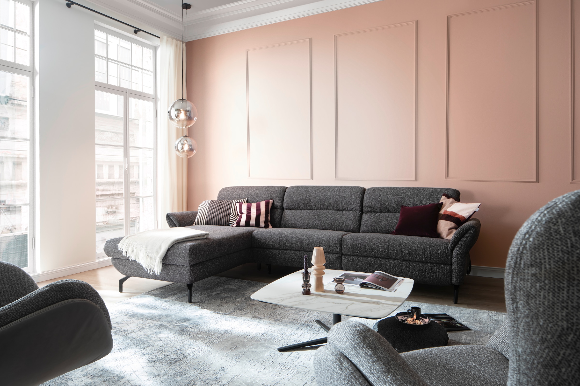 SCHÖNER WOHNEN-Kollektion Teppich »Vision 212« rechteckig 7 mm Höhe Viskoseteppich mit Glanz, Wohnzimmer