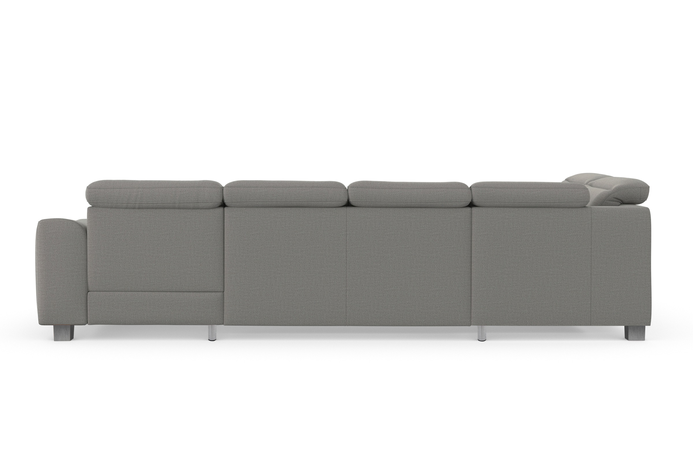 sit&more Wohnlandschaft »Dundee U-Form« mit Federkern und Edelstahlfüßen, wahlweise mit Kopfteilverstellung