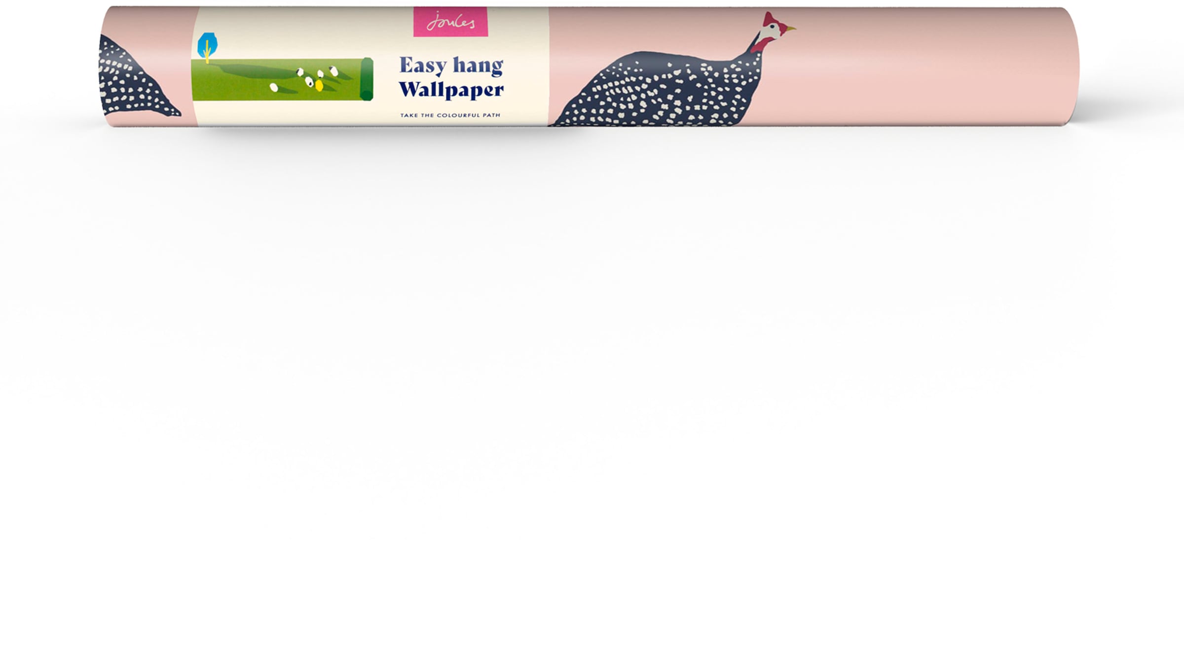 Joules Vliestapete »Guinea Fowl Blush Pink« animal print glatt animal print