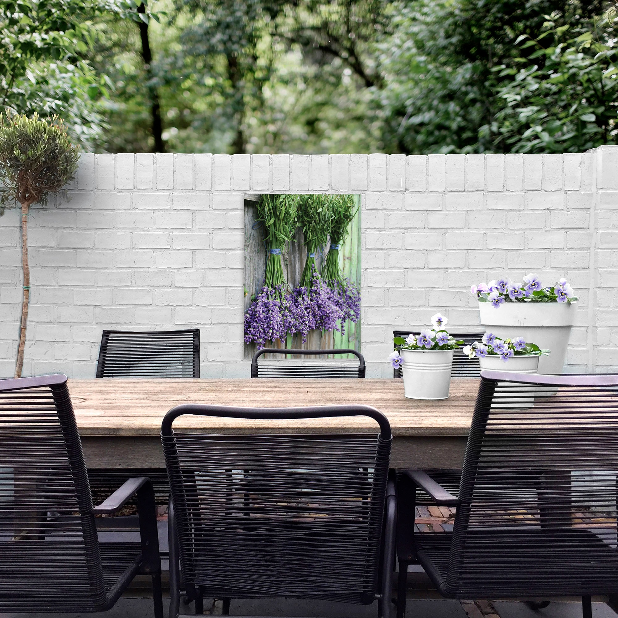 Art for the home Leinwandbild »Outdoor Lavendel 50x70cm«, (1 St.)