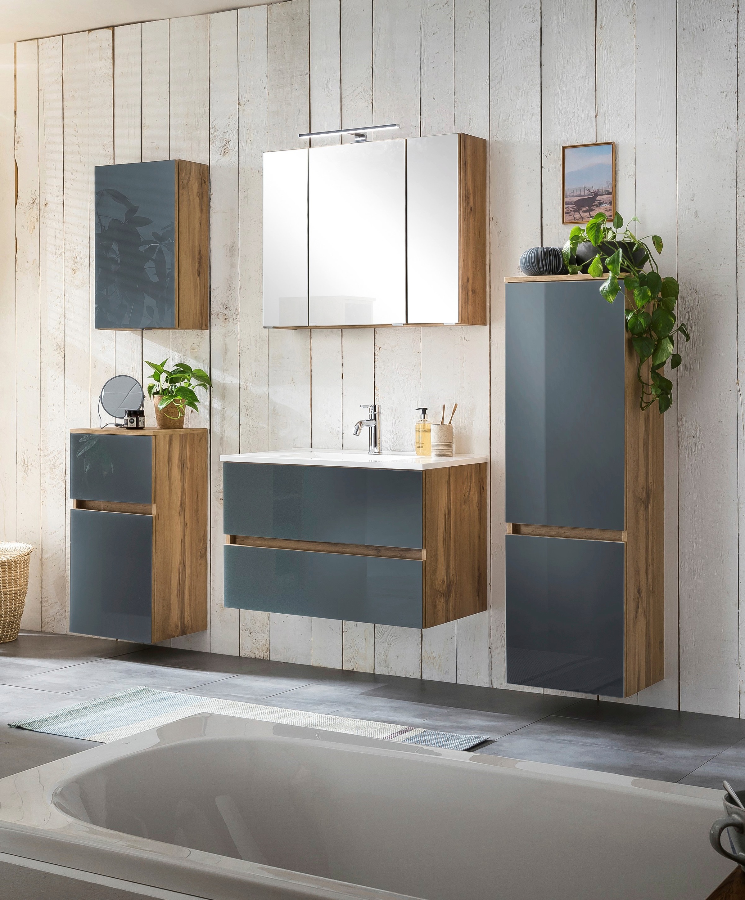 welltime Badezimmer-Set »Horki« Set, 5 Stk. tlg. günstig online kaufen