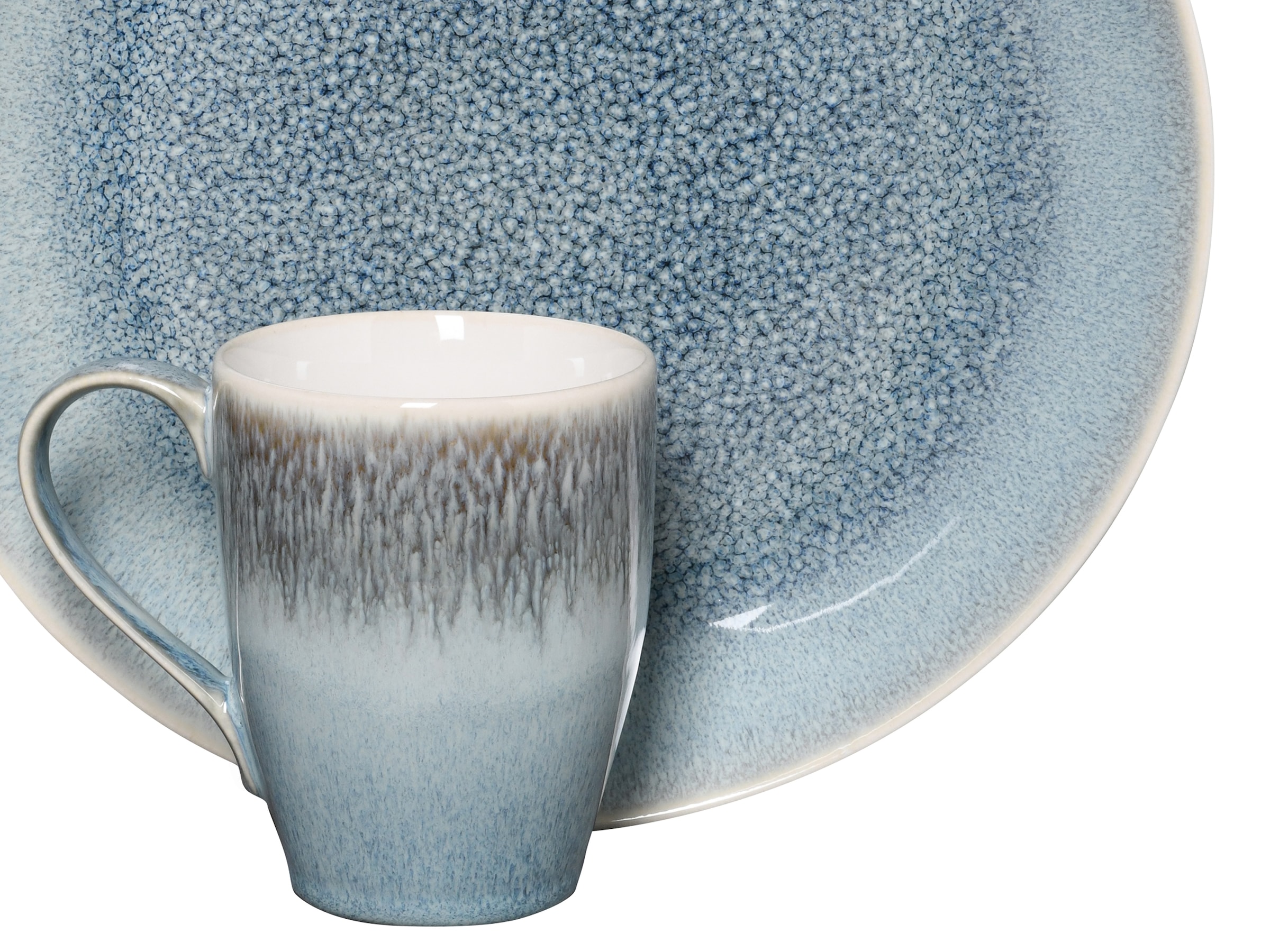 CreaTable Kombiservice »Caldera«, (Set, 8 tlg.), irisierende Glasur