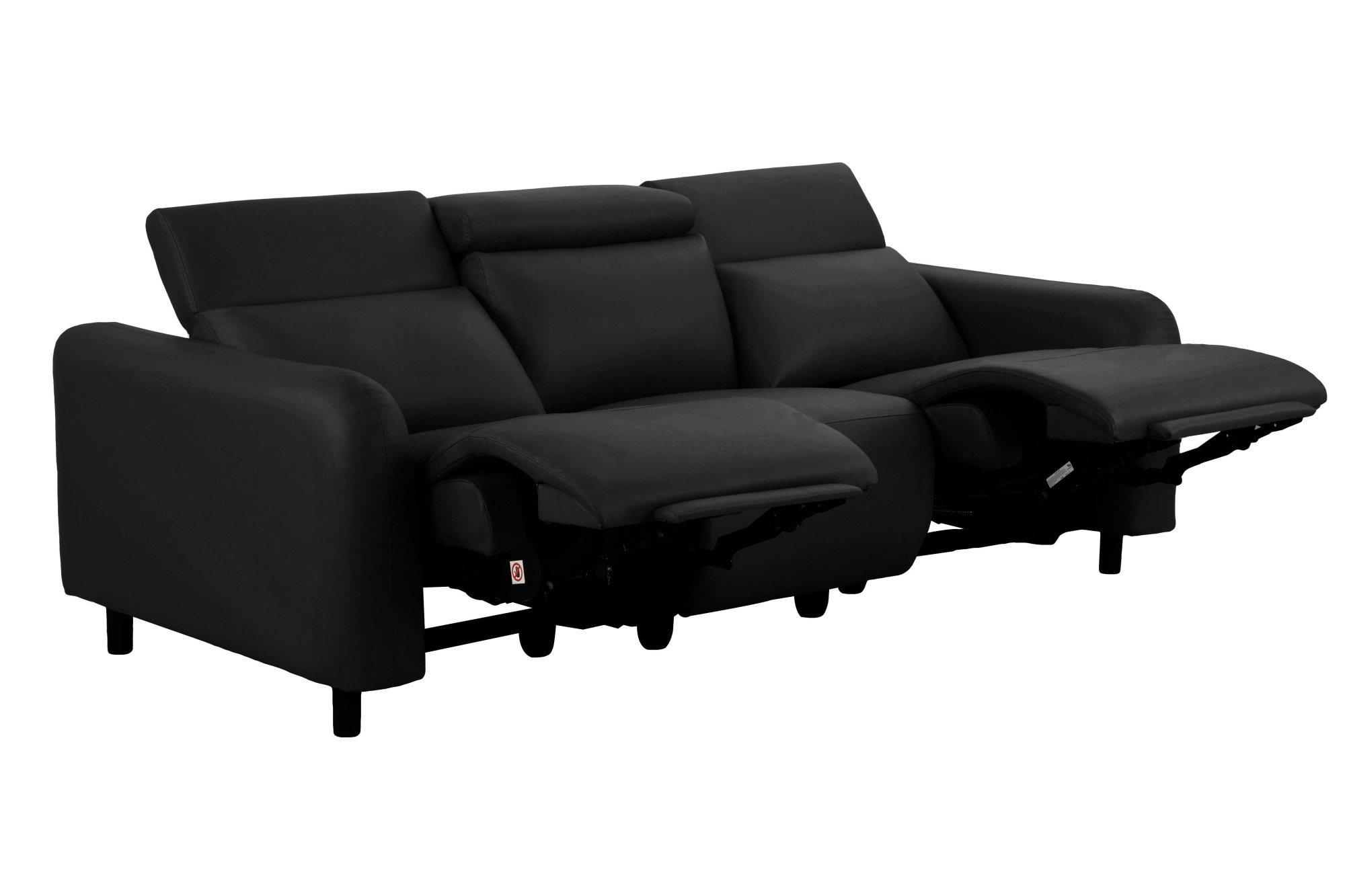 Home affaire 3-Sitzer »SKAANE Kunstleder, 229 cm, manuelle-u. elektrische Relaxfunktion«, Relax-Funktion in 2 Sitzen, Kopfteilverstellung, Federkernpolsterung