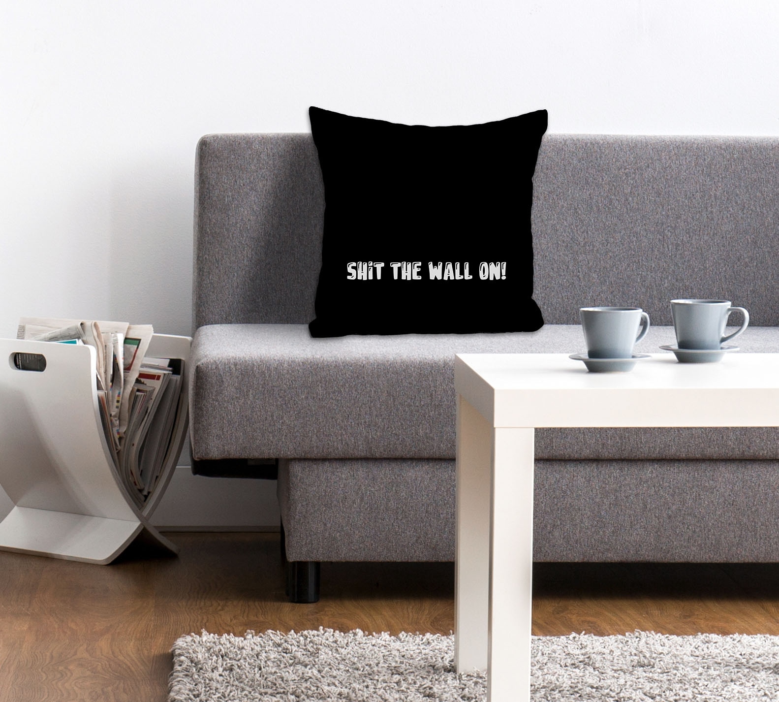 queence Dekokissen »SHIT THE WALL ON! 2.0«, Kissenhülle ohne Füllung, 1 Stü günstig online kaufen