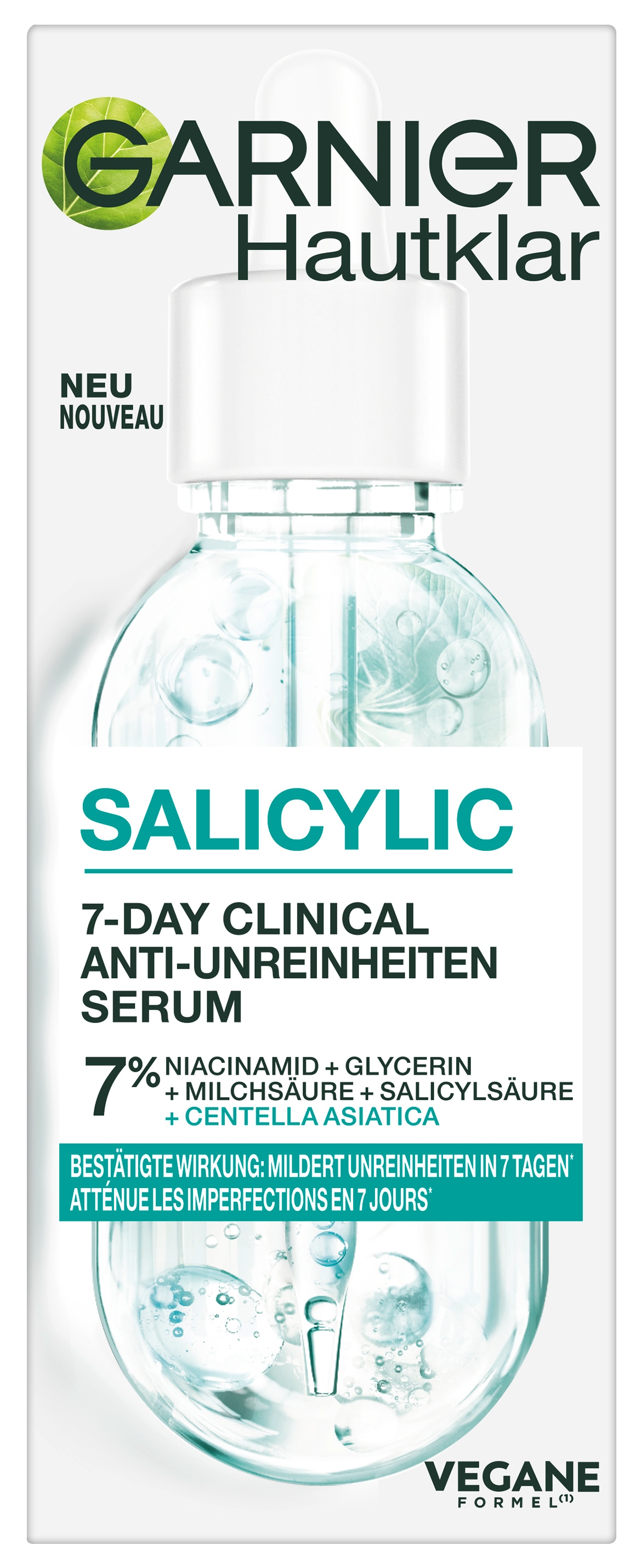 GARNIER Gesichtsreinigungsgel »Garnier Hautklar Salicylic 7-Day Clinical Anti-Unreinheiten Serum«