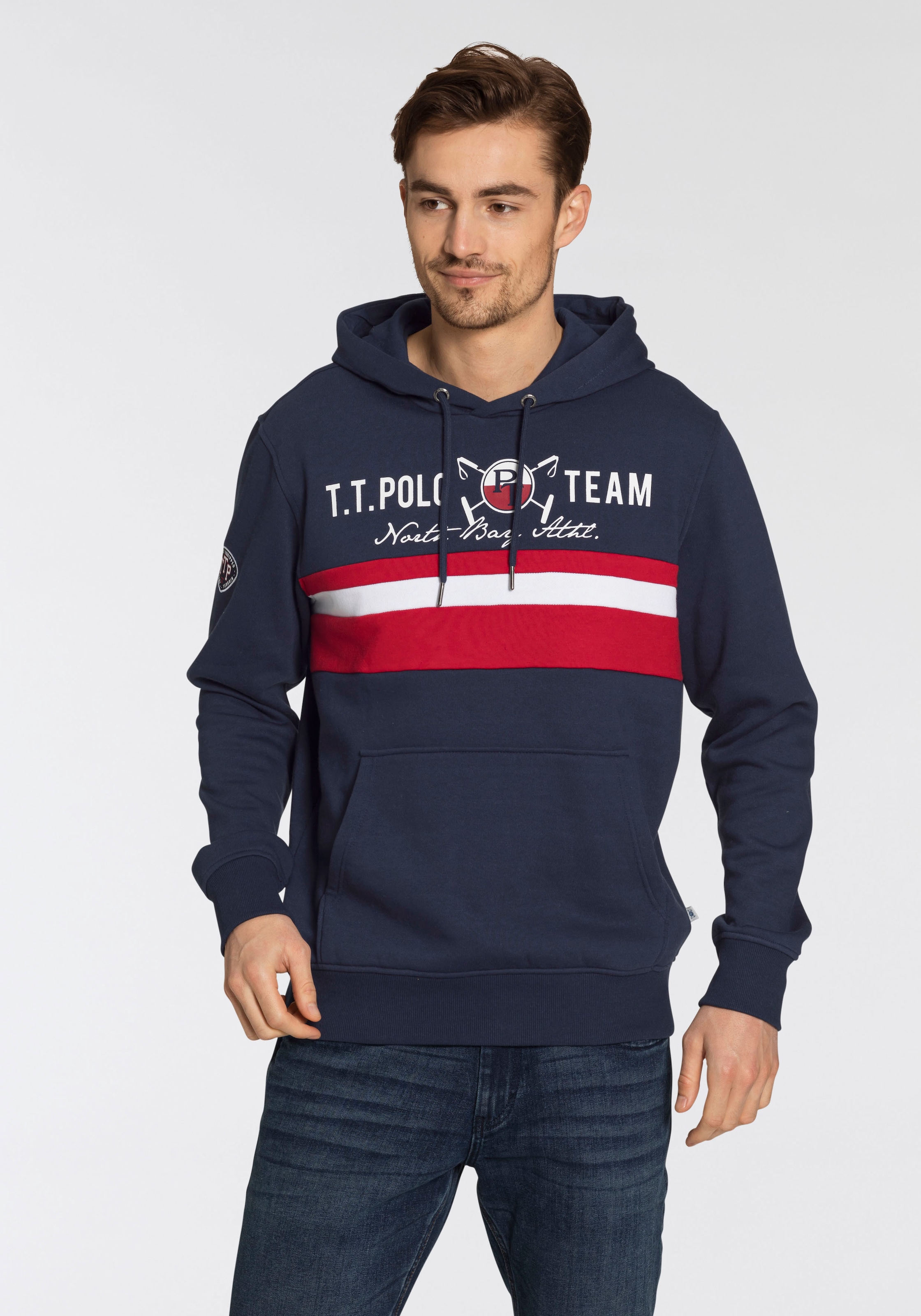 Team Kapuzensweatshirt Polo TAILOR TOM mehrfarbig