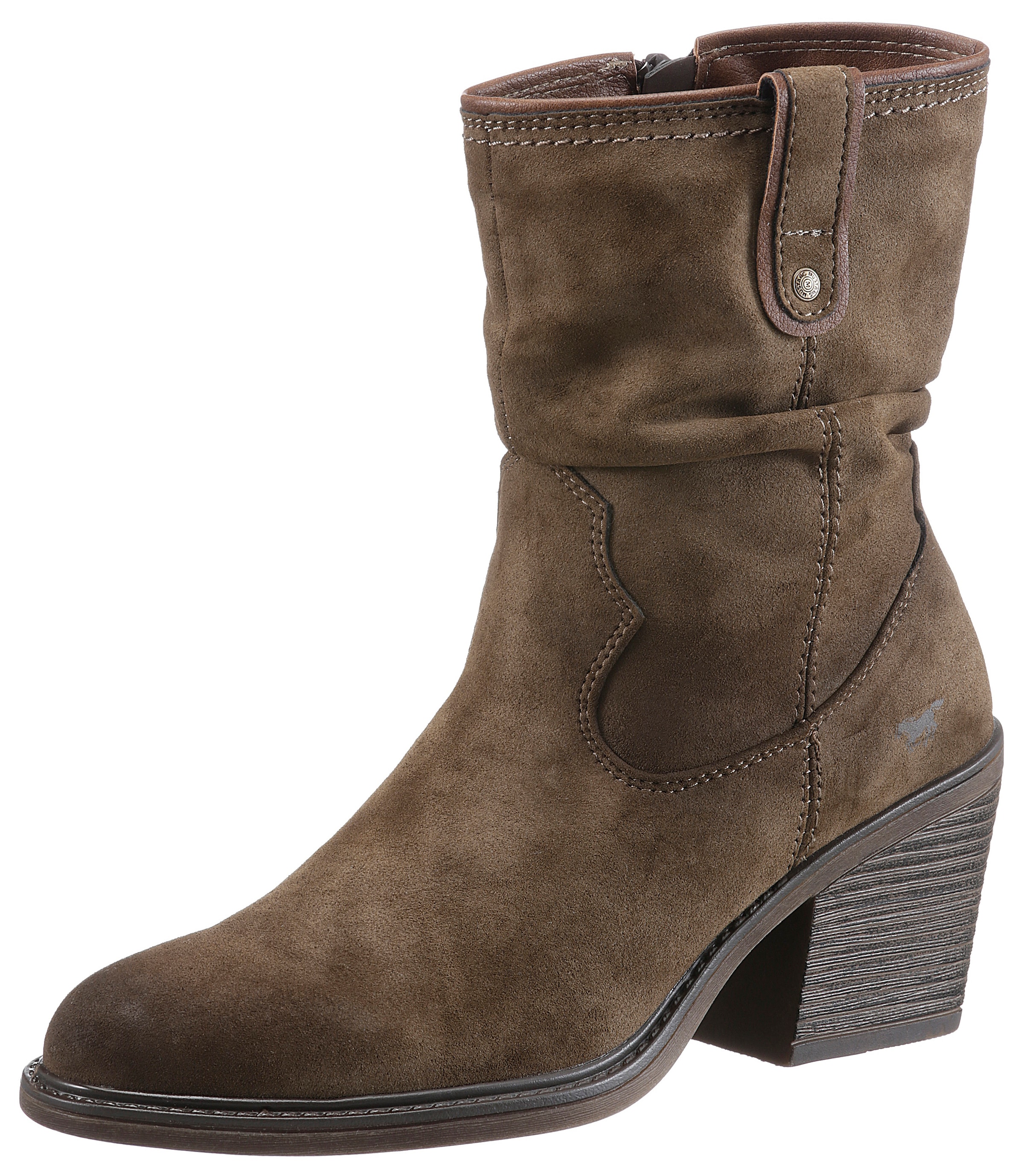 Cowboystiefel, mit gerafftem slouchy-Schaft