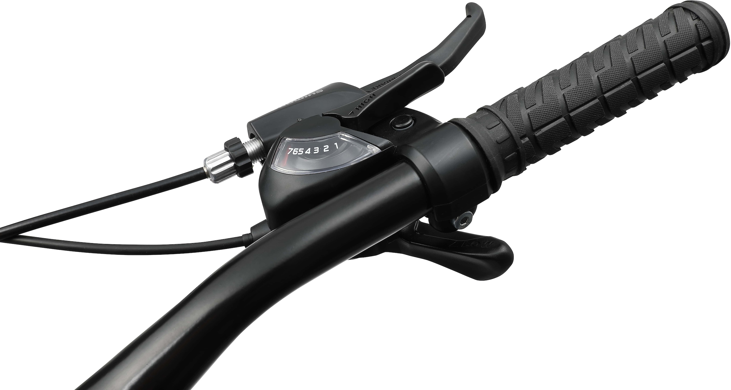 Bikestar Mountainbike, 21 Gang, Shimano, RD-TY300 Schaltwerk, Kettenschaltung, für Damen und Herren, Kettenschaltung