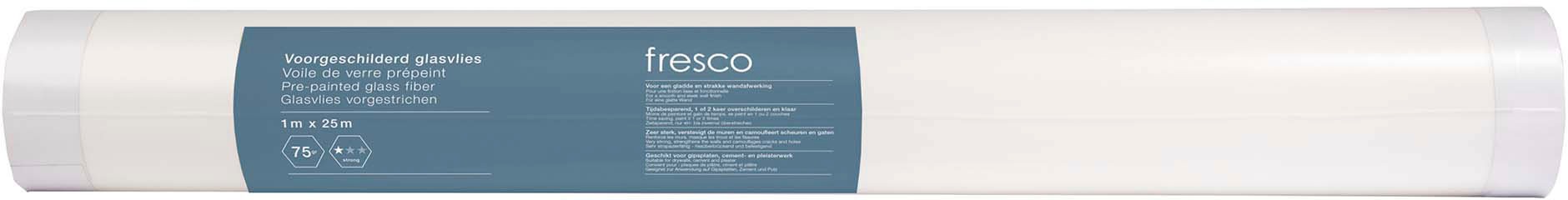 Isoliertapete »Fresco Vorgestrichen Glasvliestapete Weiss 25mx1m (75g/m2)«, uni, Fresco Vorgestrichen Glasvliestapete Weiss 25mx1m (75g/m2)