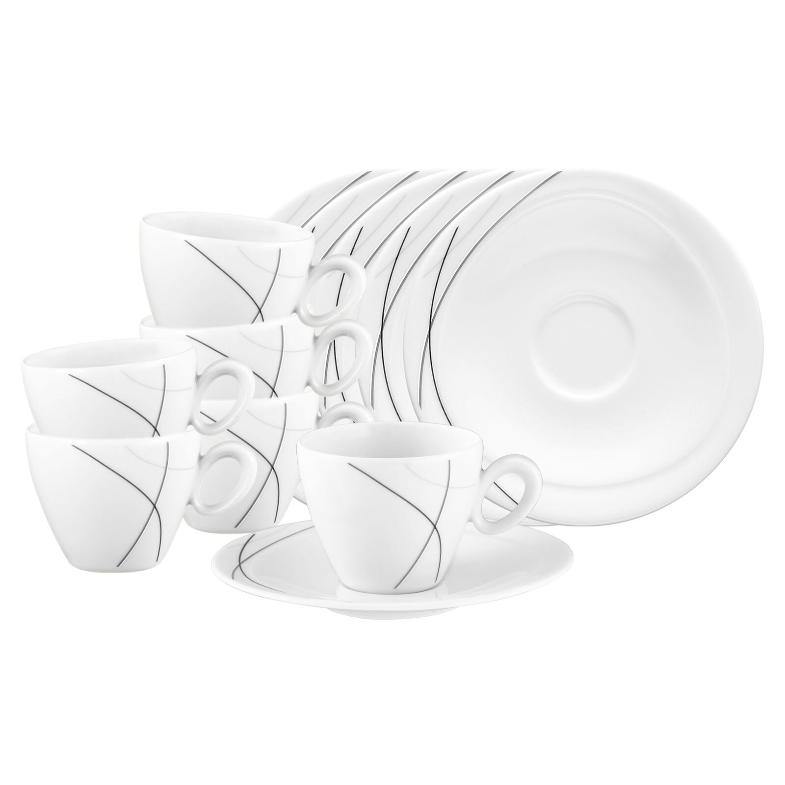 Seltmann Weiden Espressotasse »Espressotassen mit Untertassen Trio Highline günstig online kaufen