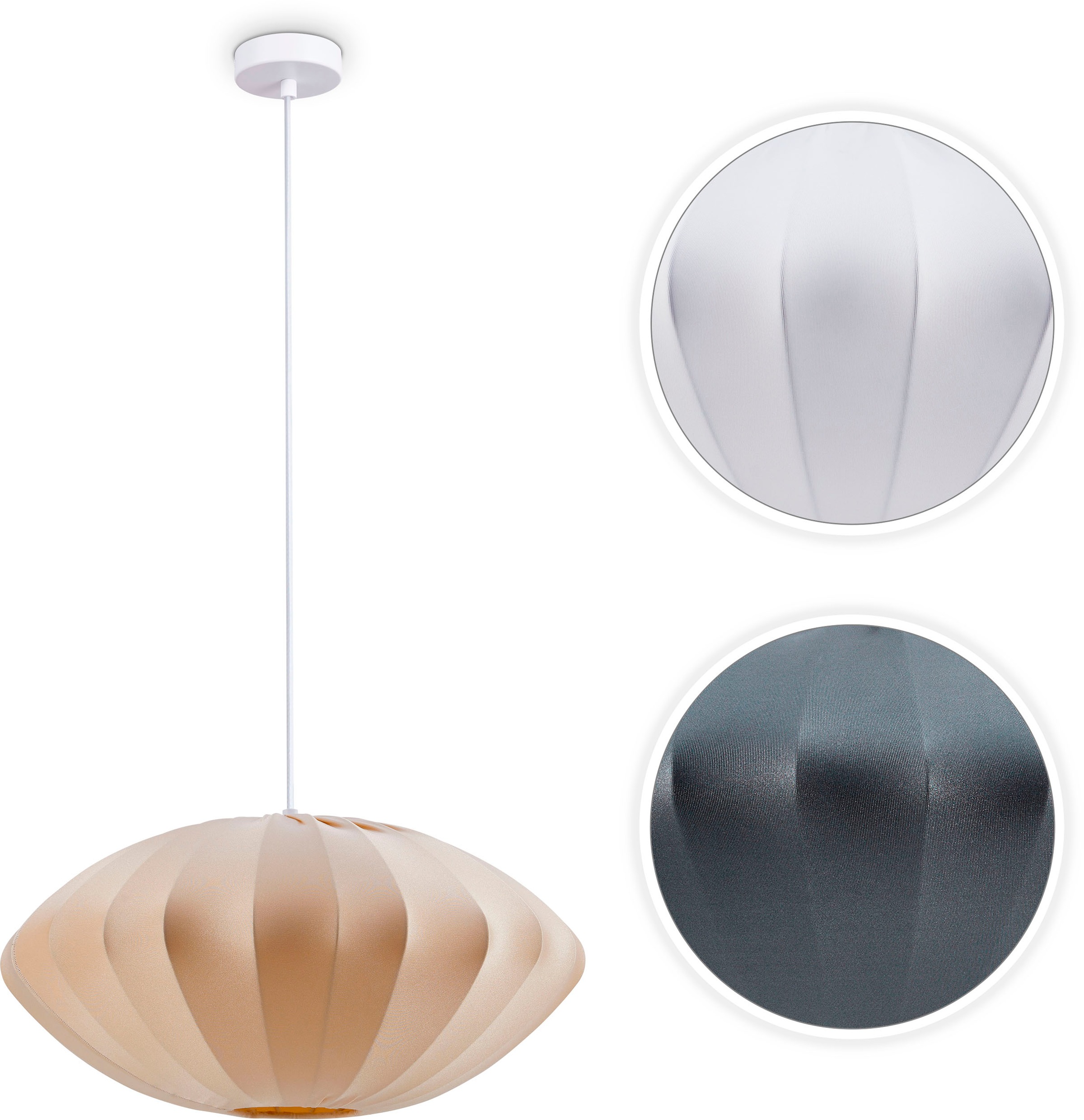 Paco Home Pendelleuchte »HUGO PD1«, 1 flammig, Leuchtmittel E27   ohne Leuc günstig online kaufen