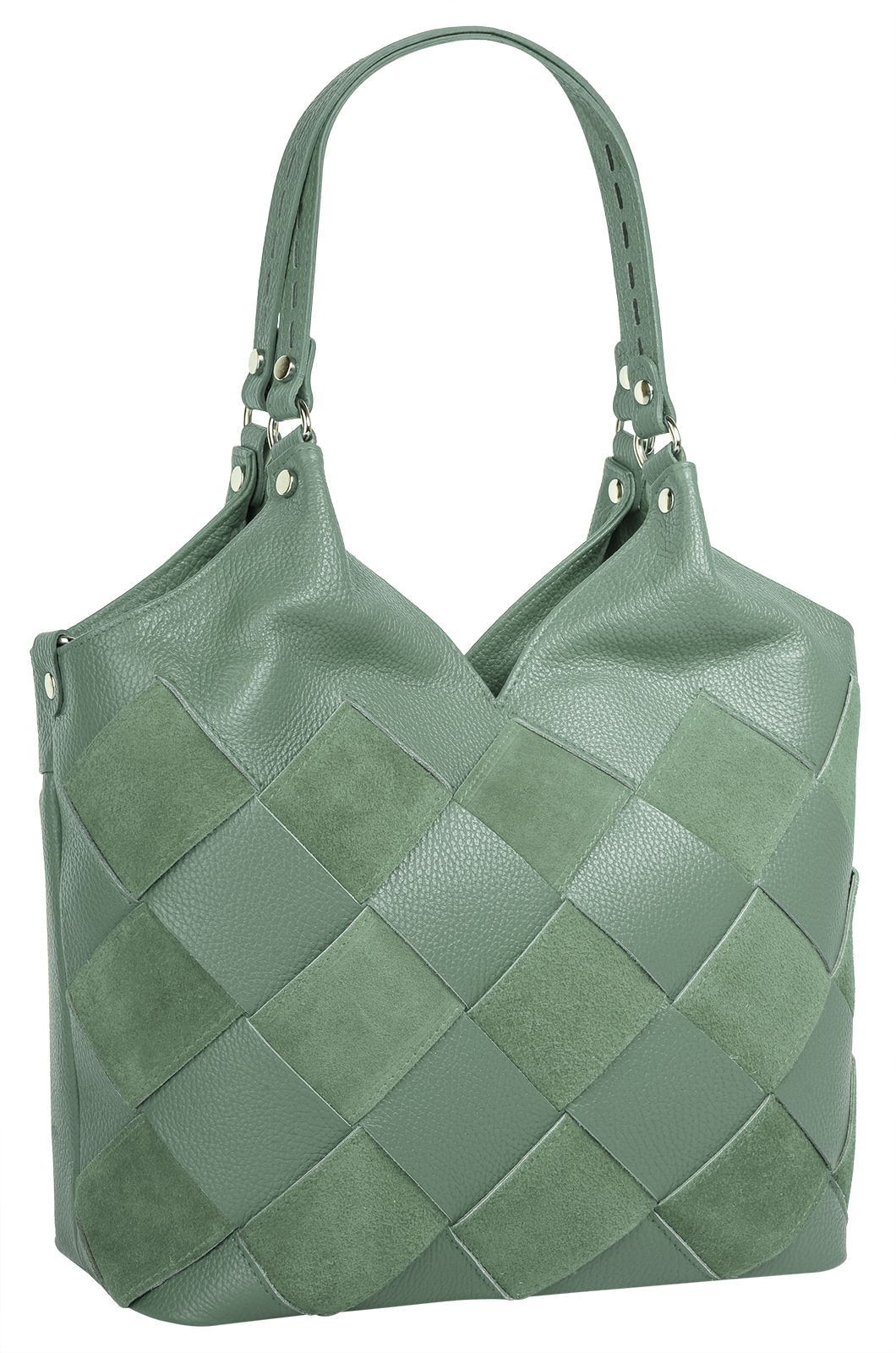 Samantha Look Shopper echt Leder, Made in Italy