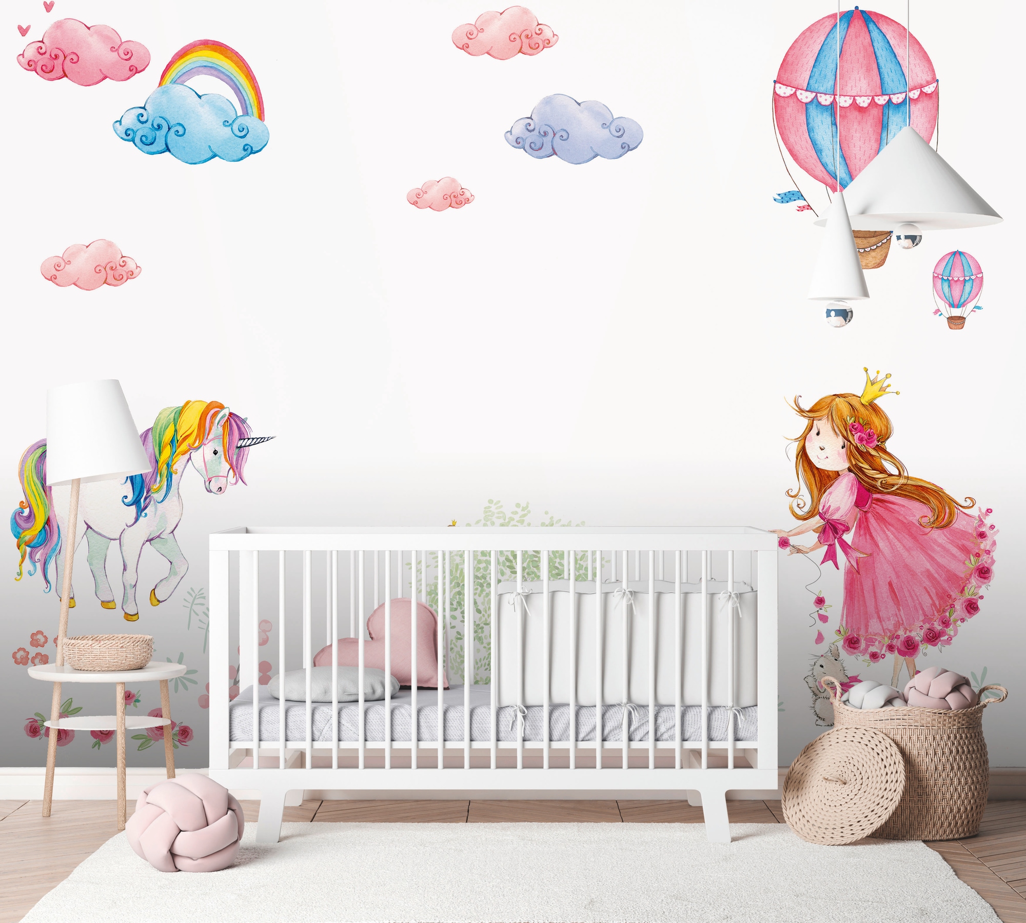 A.S. Création Vliestapete »Kinderzimmer Fototapete Einhorn Prinzessin Rosa« günstig online kaufen