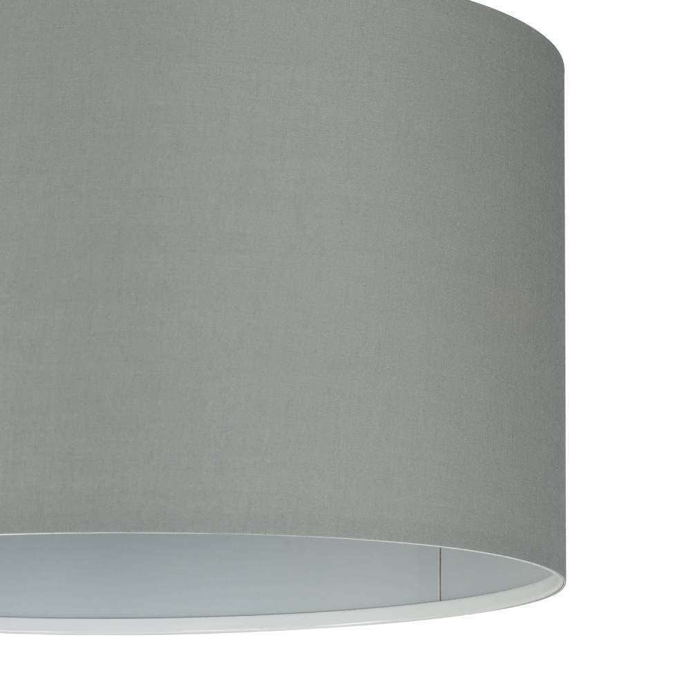 EGLO Pendelleuchte »PASTERI Pendellampe, Hängeleuchte, grau, nickel-matt, Textil, E27«, 1 flammig, Leuchtmittel E27 | ohne Leuchtmittel, Hängelampe, Wohnzimmer, Esszimmer, Küche, Textilschirm, 110x38cm