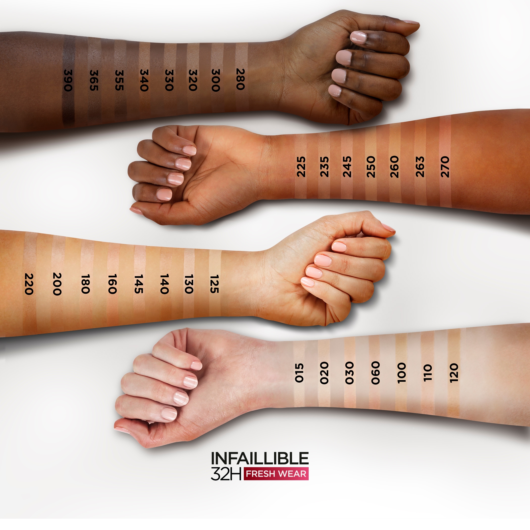 L'ORÉAL PARIS Foundation »Infaillible 32H Fresh Wear Make-up«, mit langanhaltender Formel