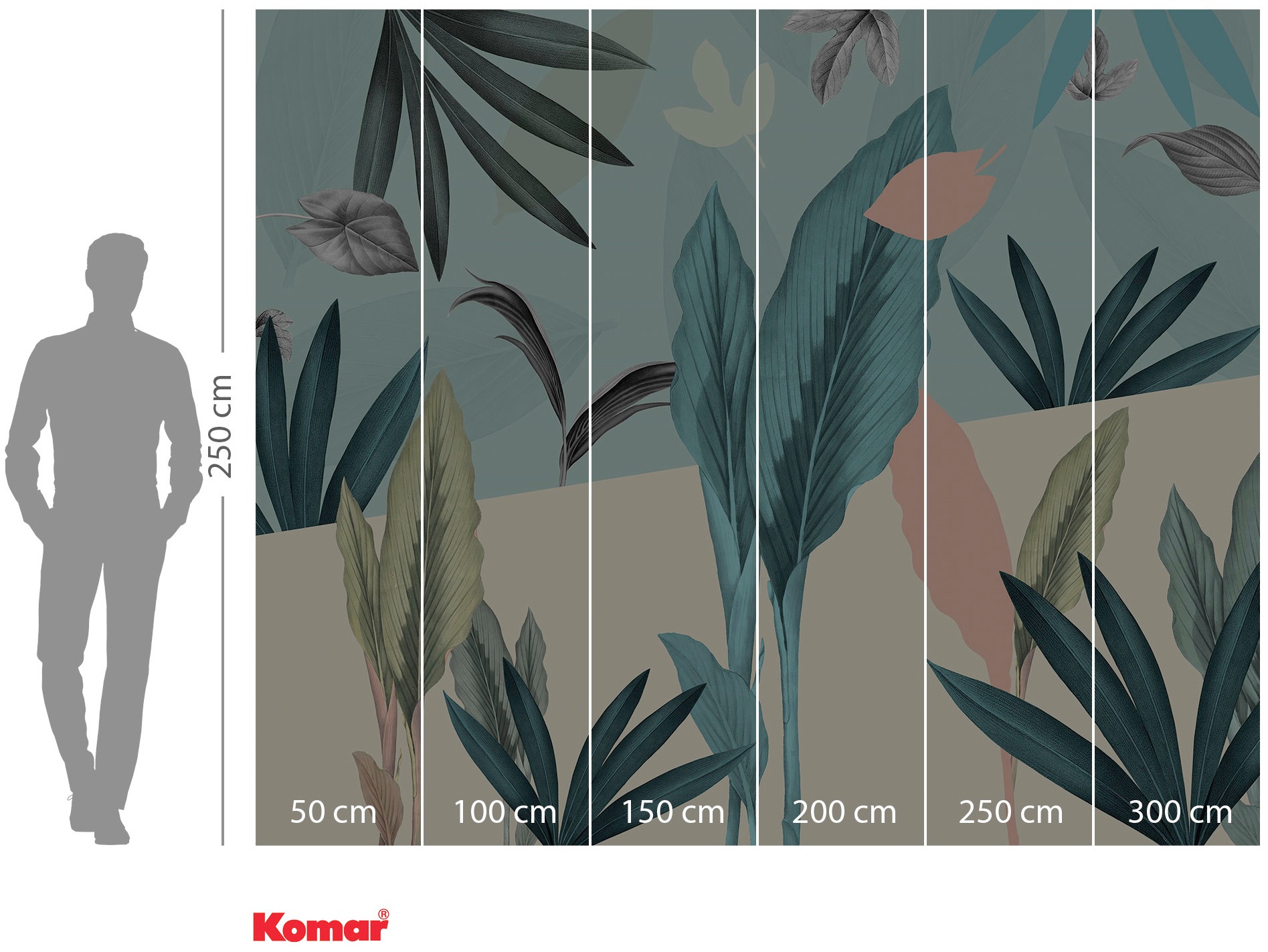 Komar Vliestapete »Digitaldruck Vlies -  Naïve - Größe 300 x 250 cm« bedruckt glatt Wohnzimmer, Schlafzimmer