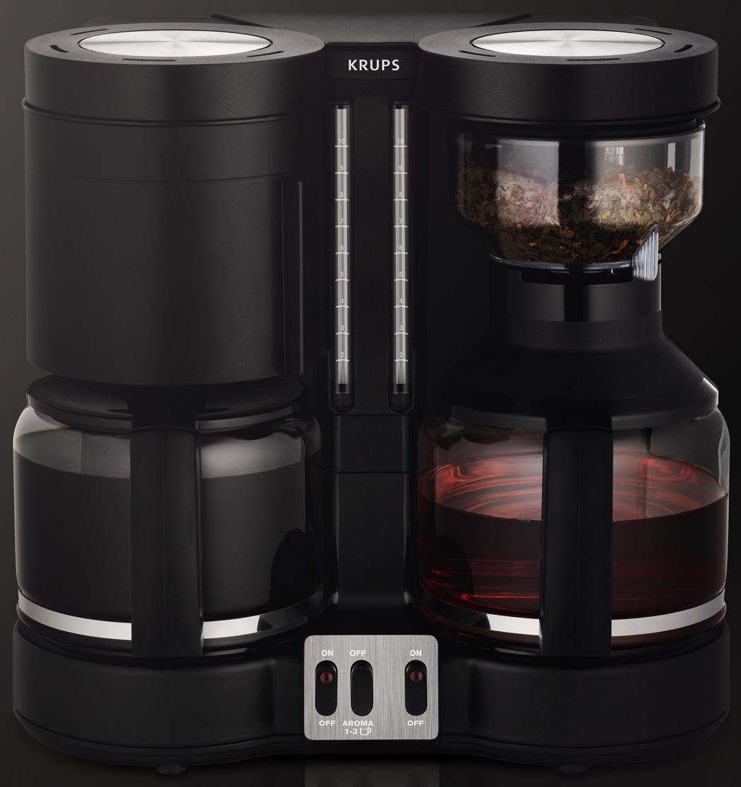 Krups Filterkaffeemaschine »KM8508.11 Duothek Plus«, 1 l Kaffeekanne, Papierfilter, 1x4, 1l Kaffeekanne, Papierfilter 1x4, Kombiautomat für Kaffee und Tee