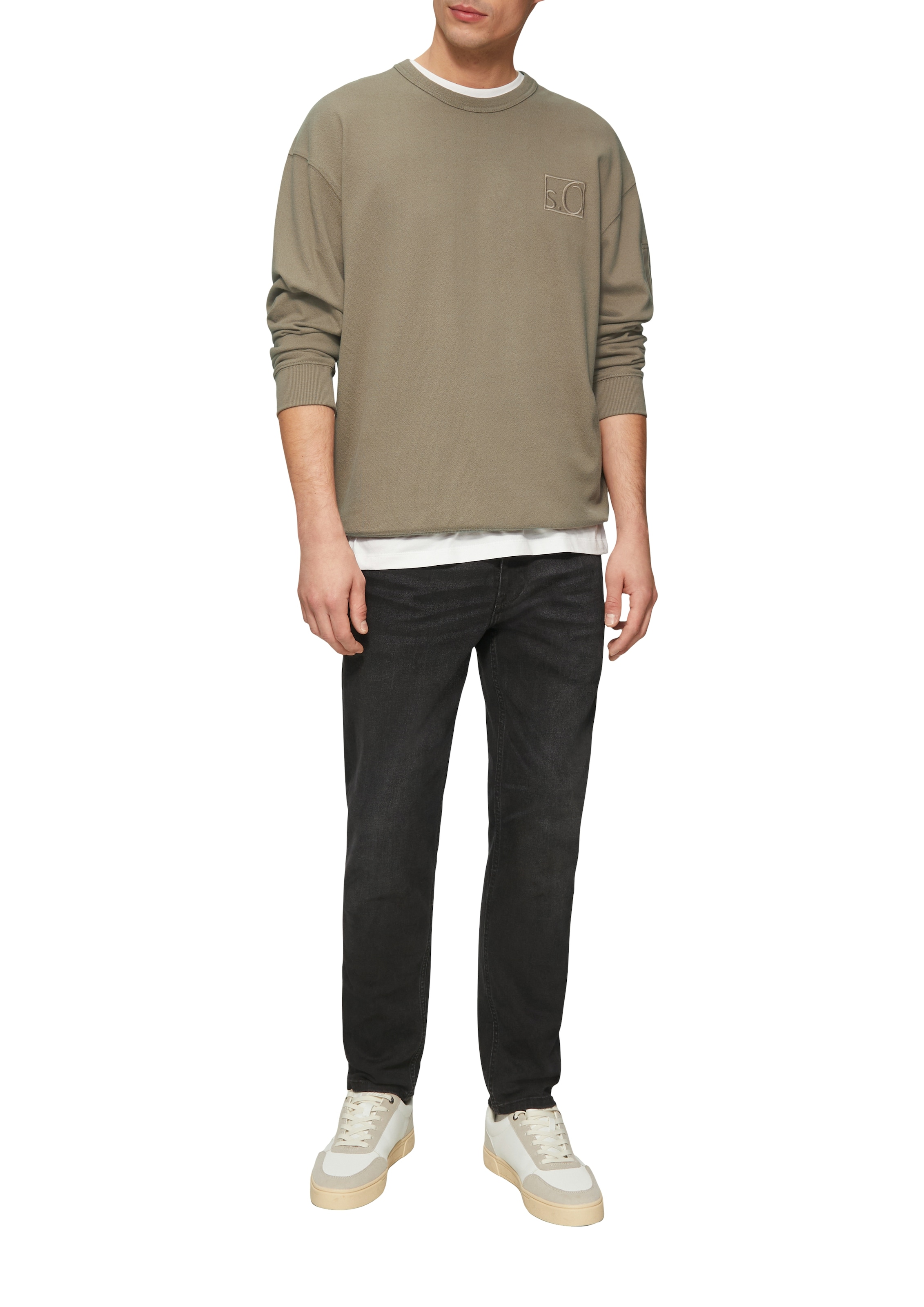 s.Oliver Sweatshirt, mit Logo Stickerei