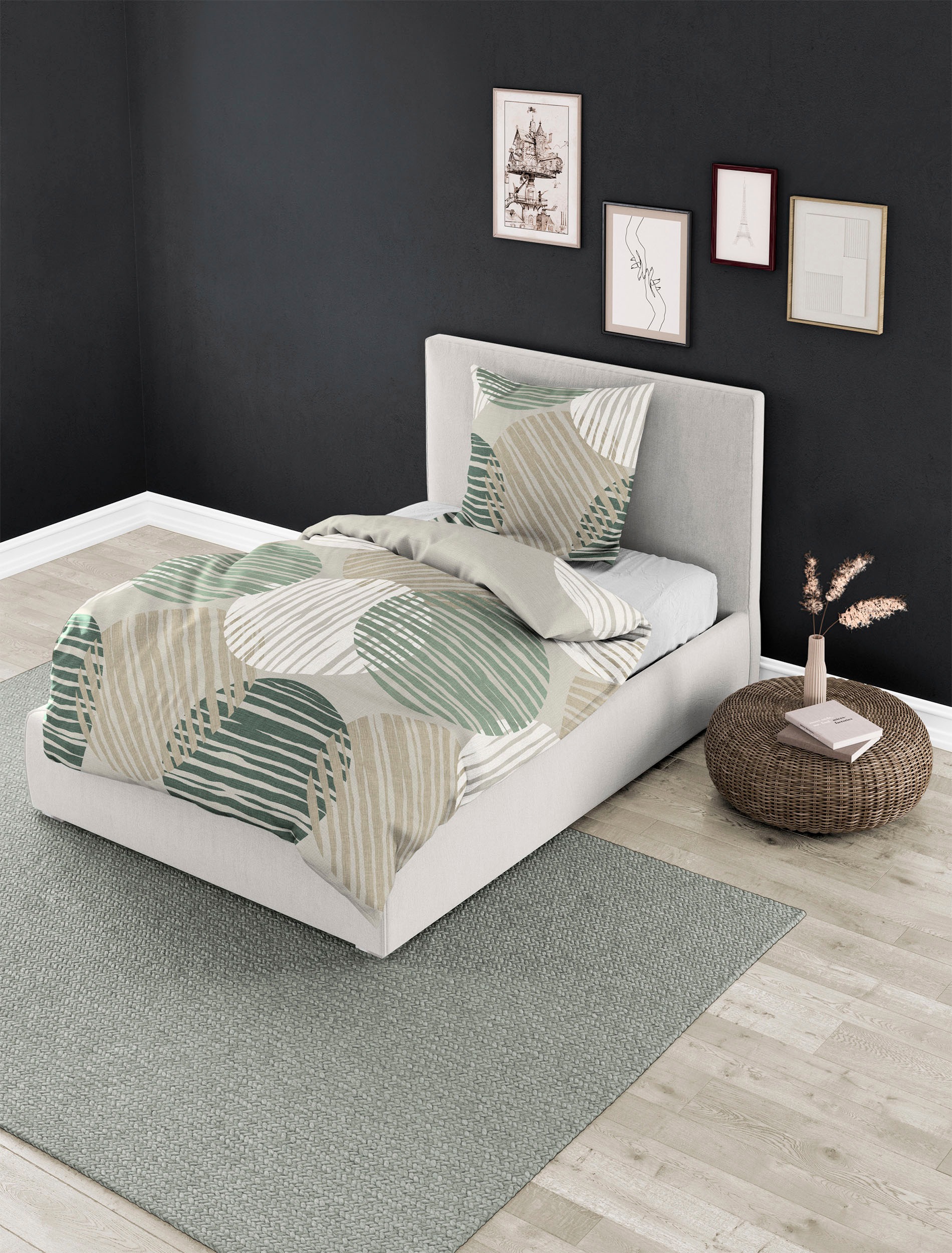 BIERBAUM Bettwäsche »4010« 2 Stk. tlg. Renforce, 100 % Baumwolle, pflegelei günstig online kaufen