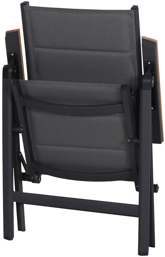 Siena Garden Gartensessel »Tesoro Klappsessel 2er-Set FSC« Set, 2 Stk. tlg. Alu, Textil, Teak FSC 100 %