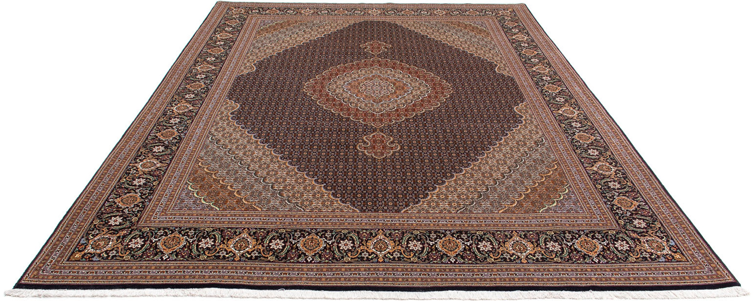 morgenland Orientteppich »Perser - Täbriz - 360 x 253 cm - dunkelbraun«, re günstig online kaufen