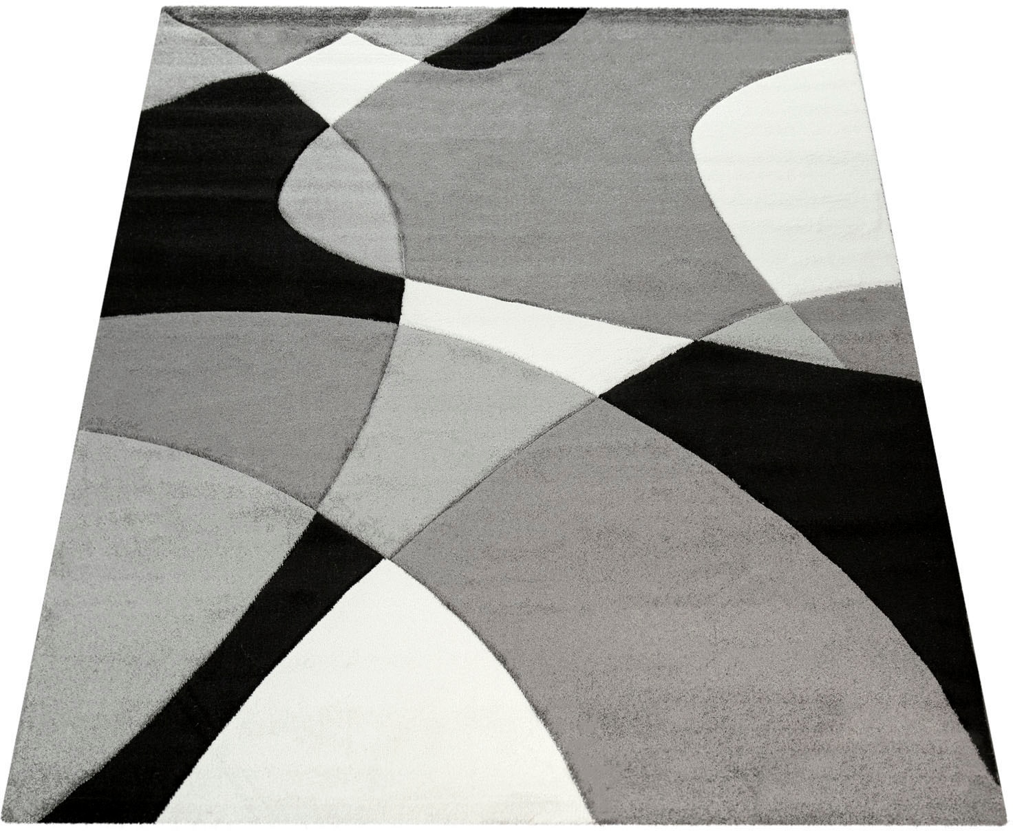 Paco Home Teppich »Diamond 664«, rechteckig, 18 mm Höhe, 3D-Design, Kurzflor, 3D-Design, modernes geometrisches Muster