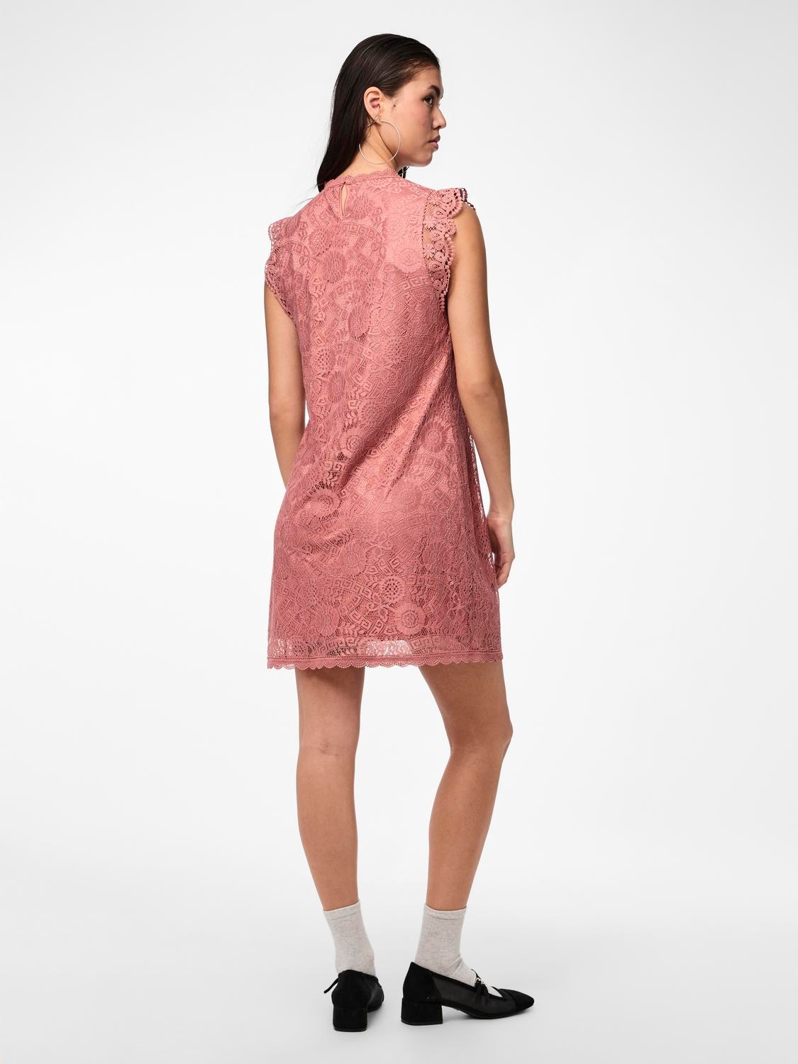 pieces Spitzenkleid »PCOLLINE SL LACE DRESS NOOS«